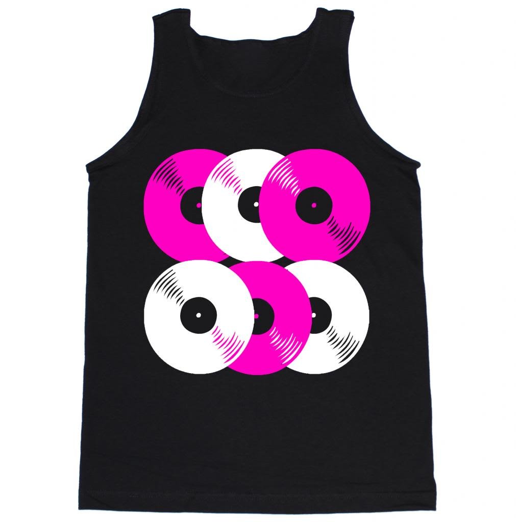 FTD Apparel Men's Disco Mania Pink Tank Top - Vintage 70s Style Muscle Shirt for Gym, Party & Summer Outfits - Breathable Cotton Sleeveless Tee