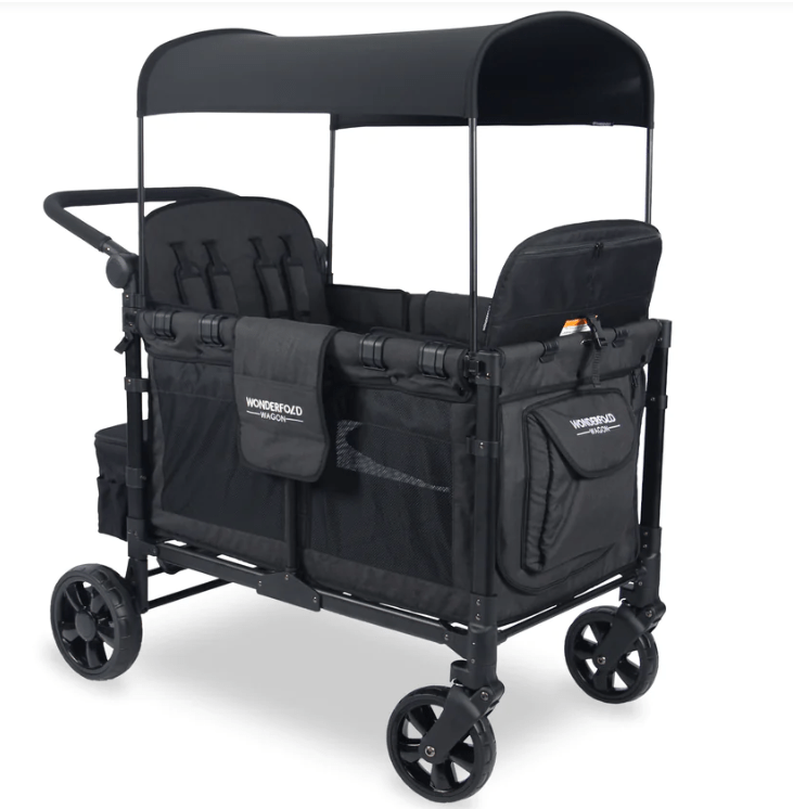 Wonderfold Wagon W4 Elite Stroller Wagon - 4-in-1 Multi-Functional Baby Stroller & Utility Cart for Outdoor Adventures, Beach Trips, and Shopping