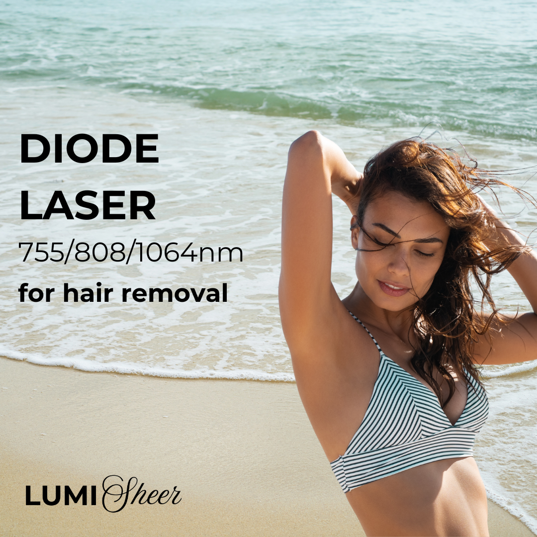 LumiSheer Infinity Diode Laser Triple Wave Hair Removal Device - Permanent IPL Hair Remover for Face & Body - At-Home Laser Hair Removal System for Women & Men - Smooth Skin for Bikini, Legs, Underarms & More