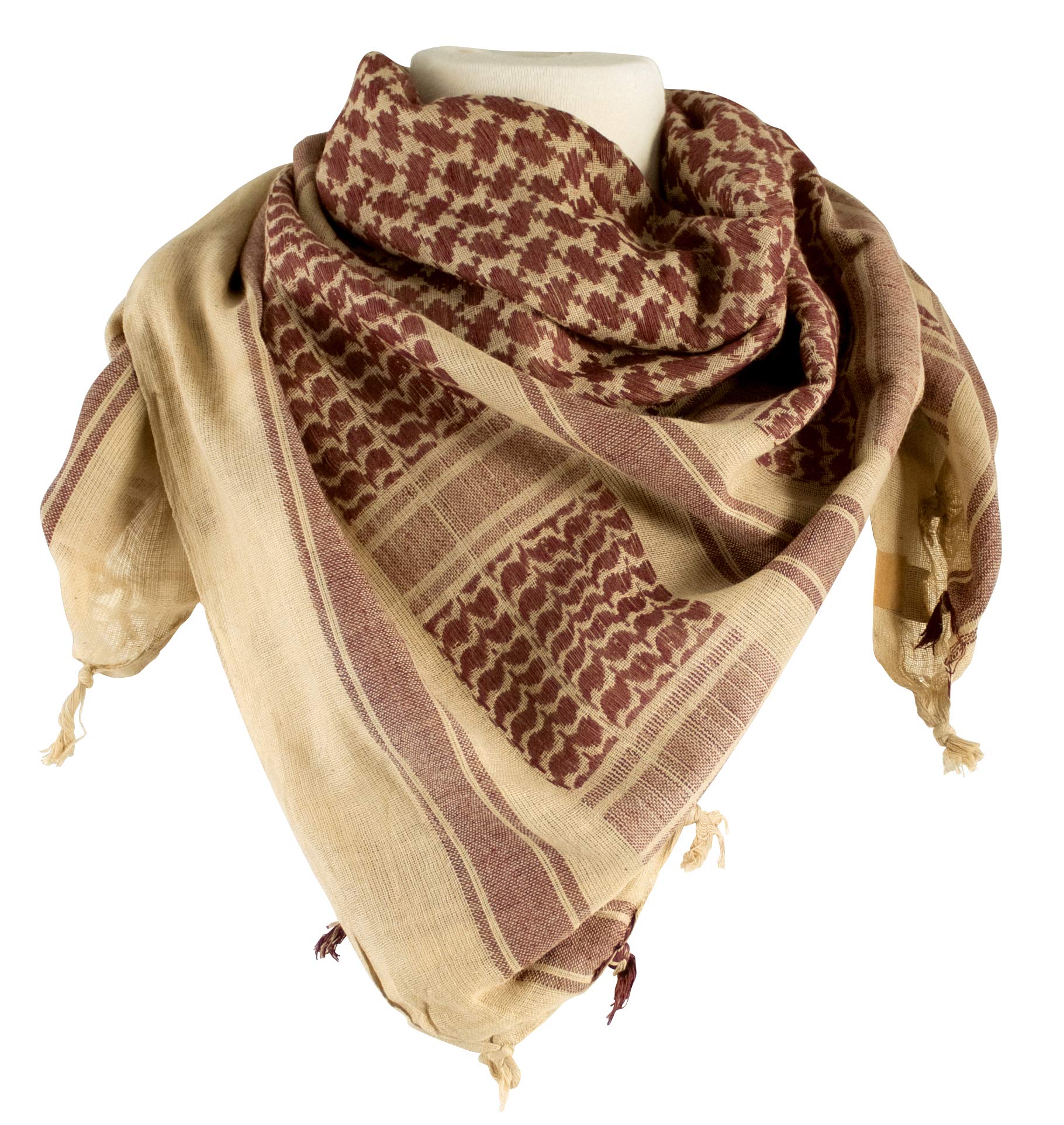 Red Rock Outdoor Gear - Shemagh Head Wrap for Men & Women - Lightweight Desert Scarf for Hiking, Camping, and Outdoor Adventures - Sun Protection & Dust Mask