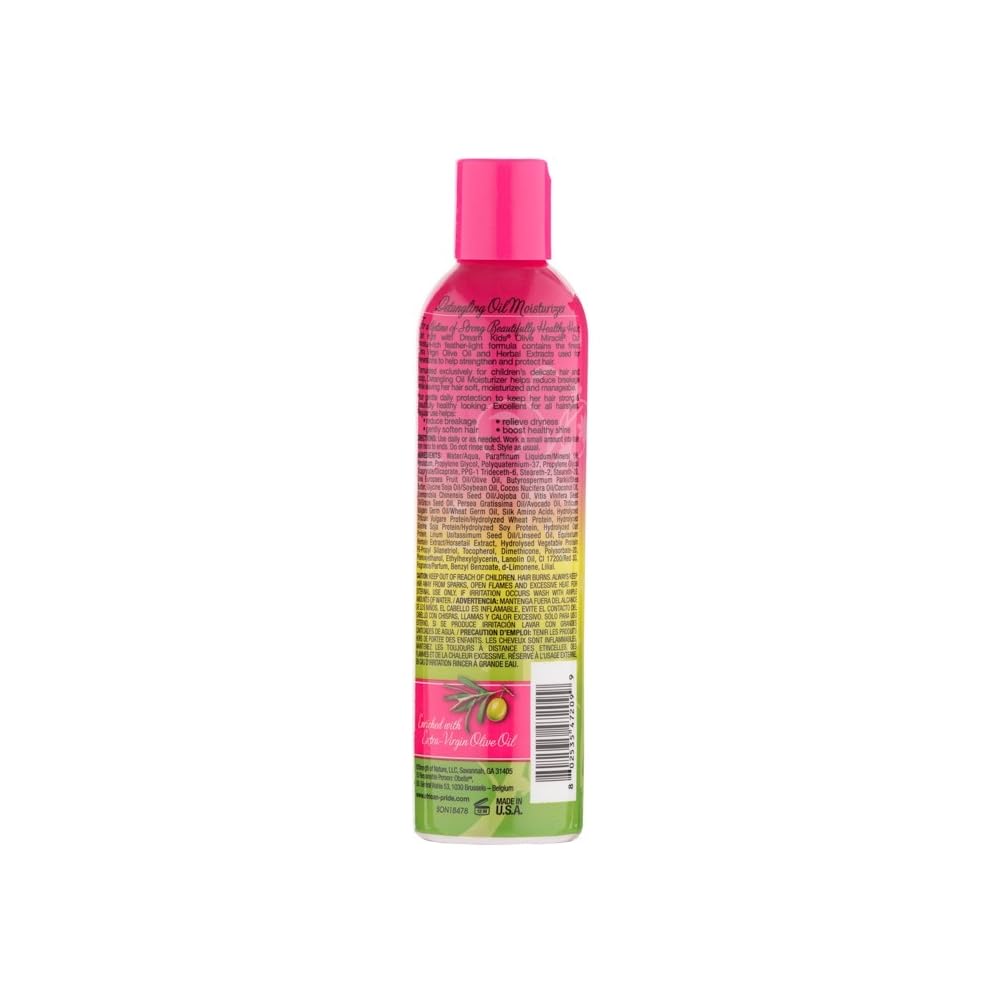 African Pride Dream Kids Olive Oil Miracle Moisturizing Lotion 235ml - Natural Hair & Scalp Care for Children - Perfect for Dry, Curly & Coily Hair Types - Daily Hydration & Detangling Solution