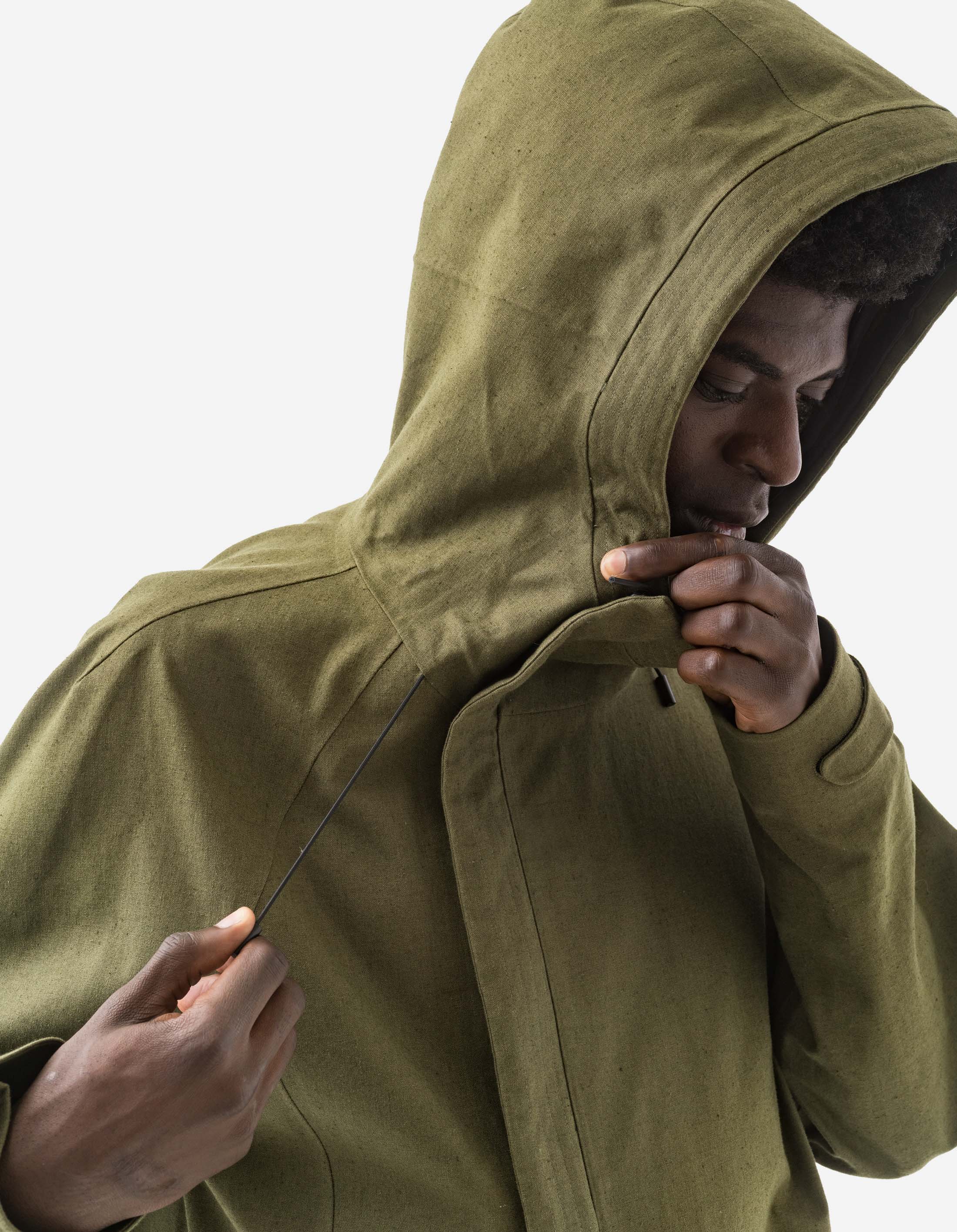 1450 Asym Mid Parka Olive - Waterproof Winter Coat for Men & Women, Outdoor Hiking & Urban Fashion Jacket