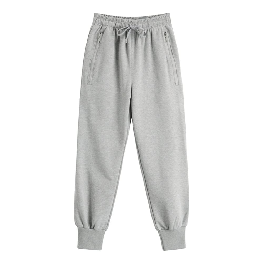 Women's High Waist Elastic Jogger Pants with Zipper Pockets - Spring Winter Casual Sweatpants for Sports & Lounge - Perfect for Yoga, Running, and Everyday Wear (Color: A, Size: S)