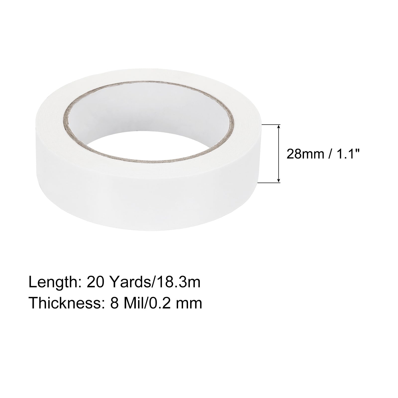 Meccanixity 1.1 Inch x 20 Yards Double Sided Bookbinding Repair Tape - 8 Mil Cloth Tape for Book, Document & Fabric Repair (1 Roll) - Perfect for Restoring Old Books, Albums & Important Documents