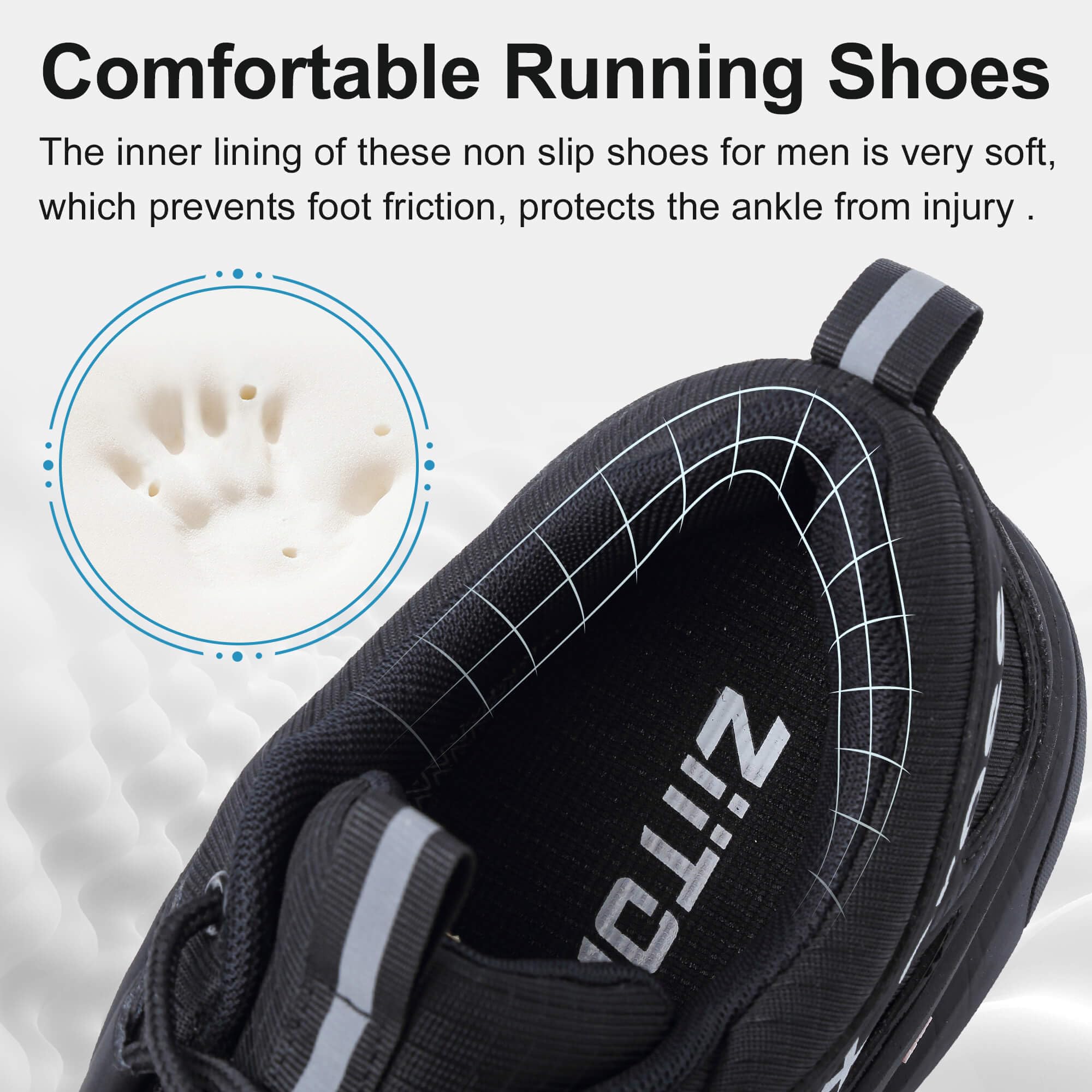 ZiiTop Men's Waterproof Trail Running Shoes - Lightweight Breathable Hiking Sneakers for Outdoor Trekking & Cross Training | Non-Slip All-Terrain Walking Shoes for Mountain Climbing, Camping & Fitness Activities