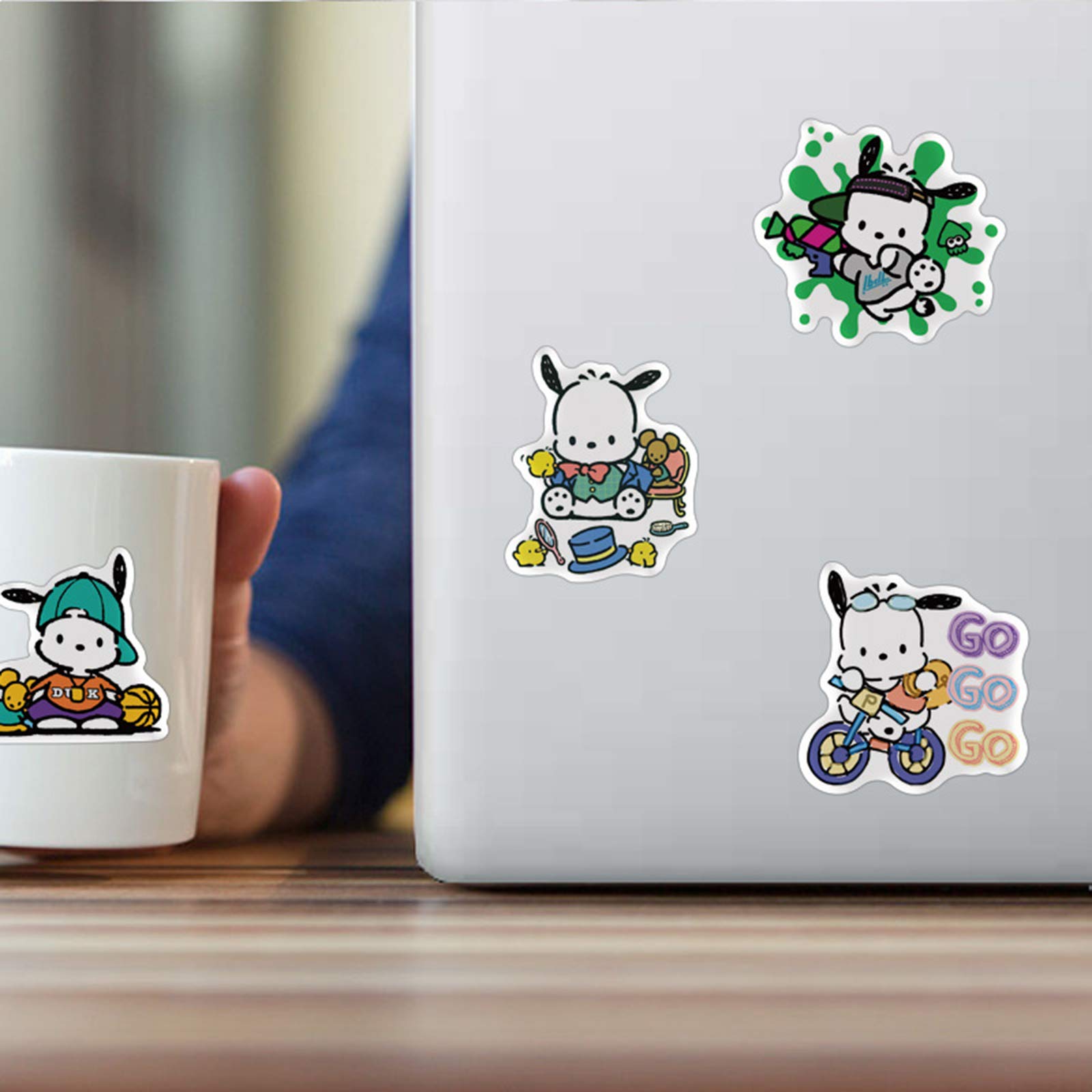 100pcs Pochacco Cartoon Stickers - Cute Funny Dog Vinyl Decals for Water Bottles, Hydro Flask, Laptop, Phone, Bike, Notebook, Car & Skateboard | Perfect for Kids, Teens & Adults DIY Decoration, School Supplies & Gift Ideas