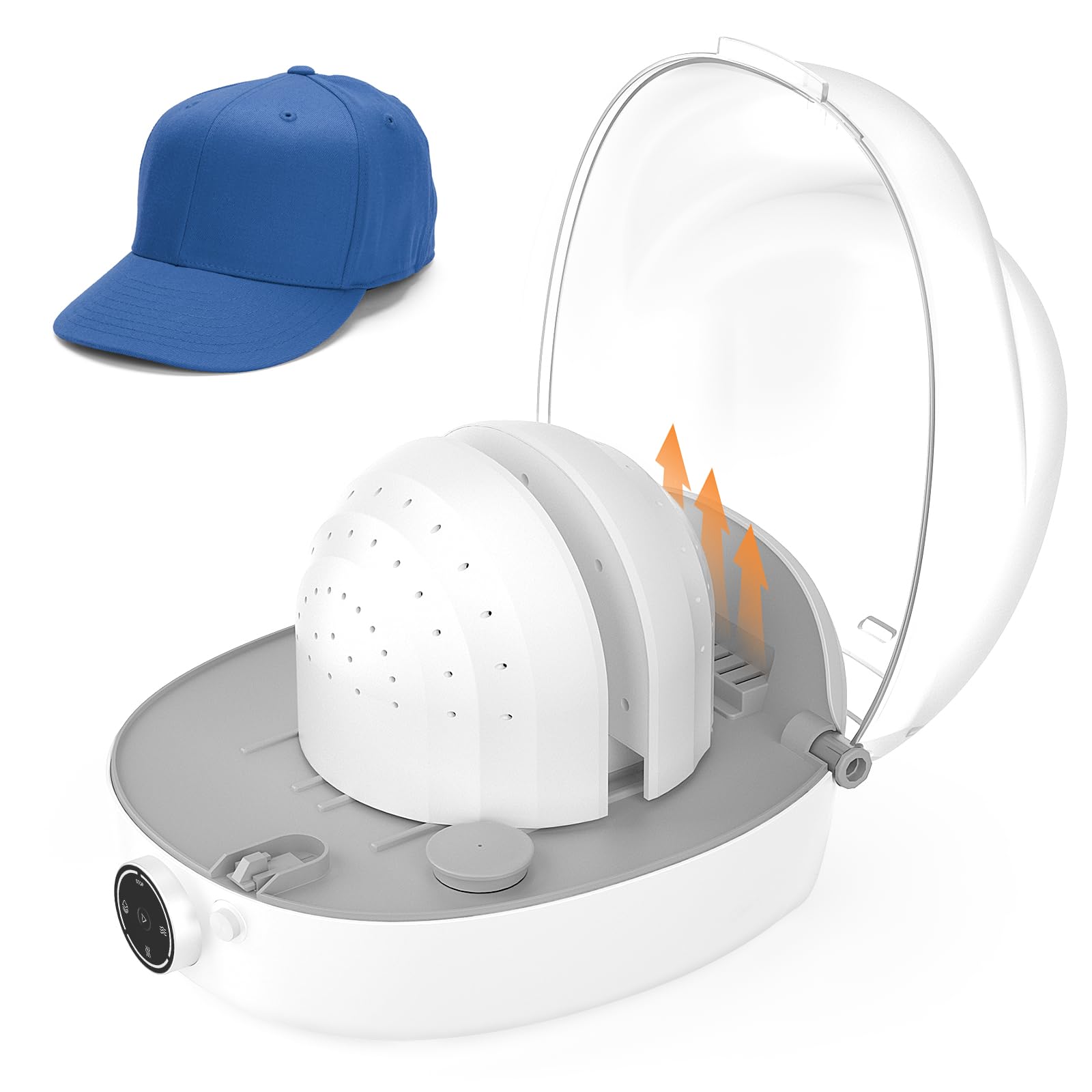 Arien Automatic Hat Shaper & Cleaner Machine - Steam Cleaning, Ironing & Drying for Baseball Caps, Bucket Hats - Restores Misshapen Hats - Perfect for Home, Travel & Hat Care Businesses