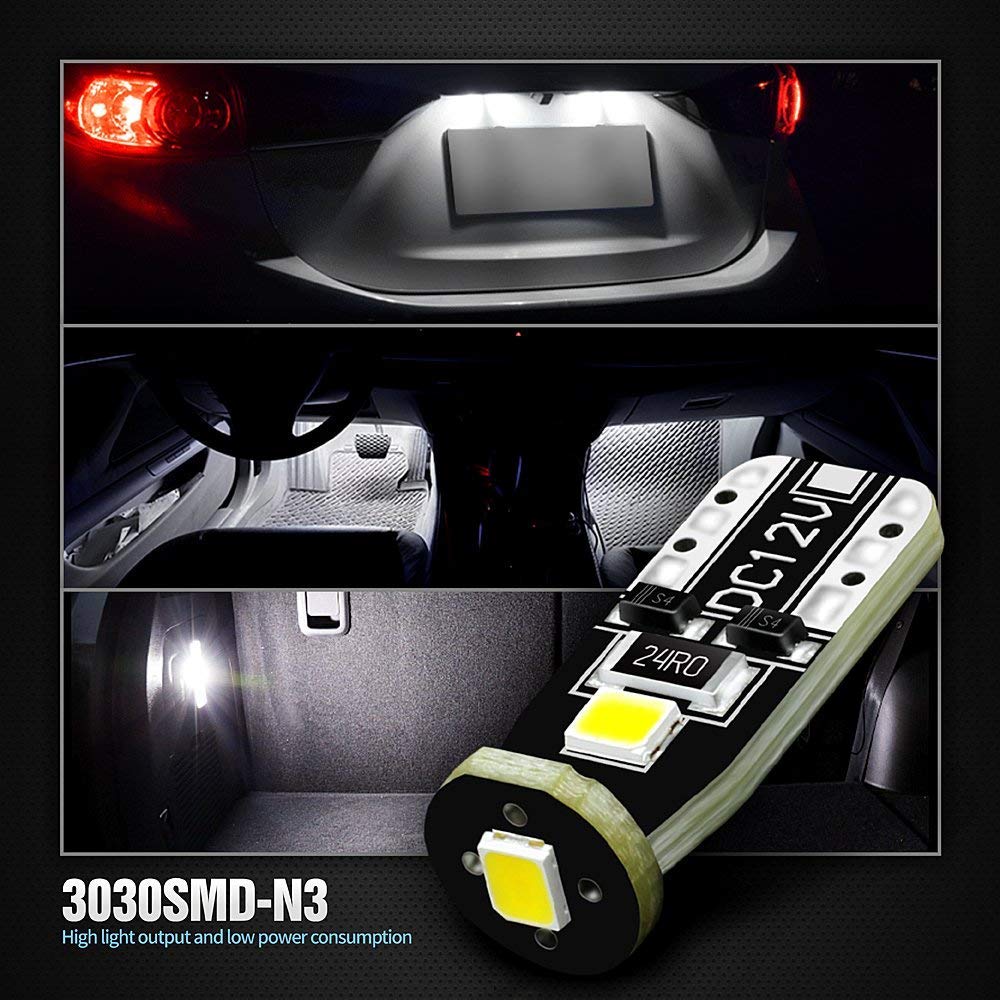 10-Pack 194 LED Light Bulbs & 921 LED Backup Lights Combo - Energy Efficient, Long Lasting - Perfect for Cars, Trucks, Motorcycles & Home Lighting Needs