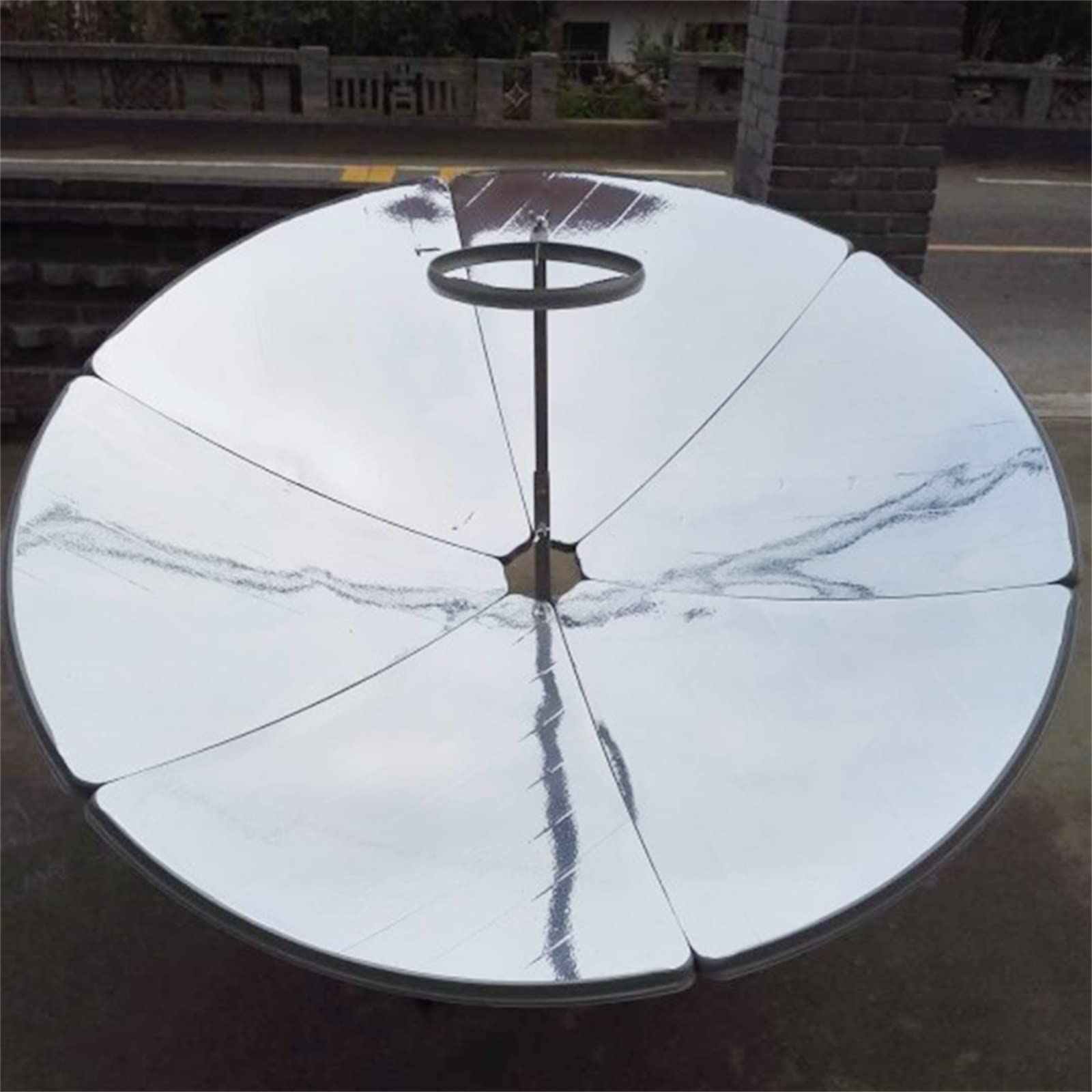 59-Inch Parabolic Solar Cooker - Portable Outdoor Camping Sun Oven with 800-1000°C High Temperature for BBQ, Cooking & Survival - Perfect for Backpacking, Emergency Preparedness & Off-Grid Living