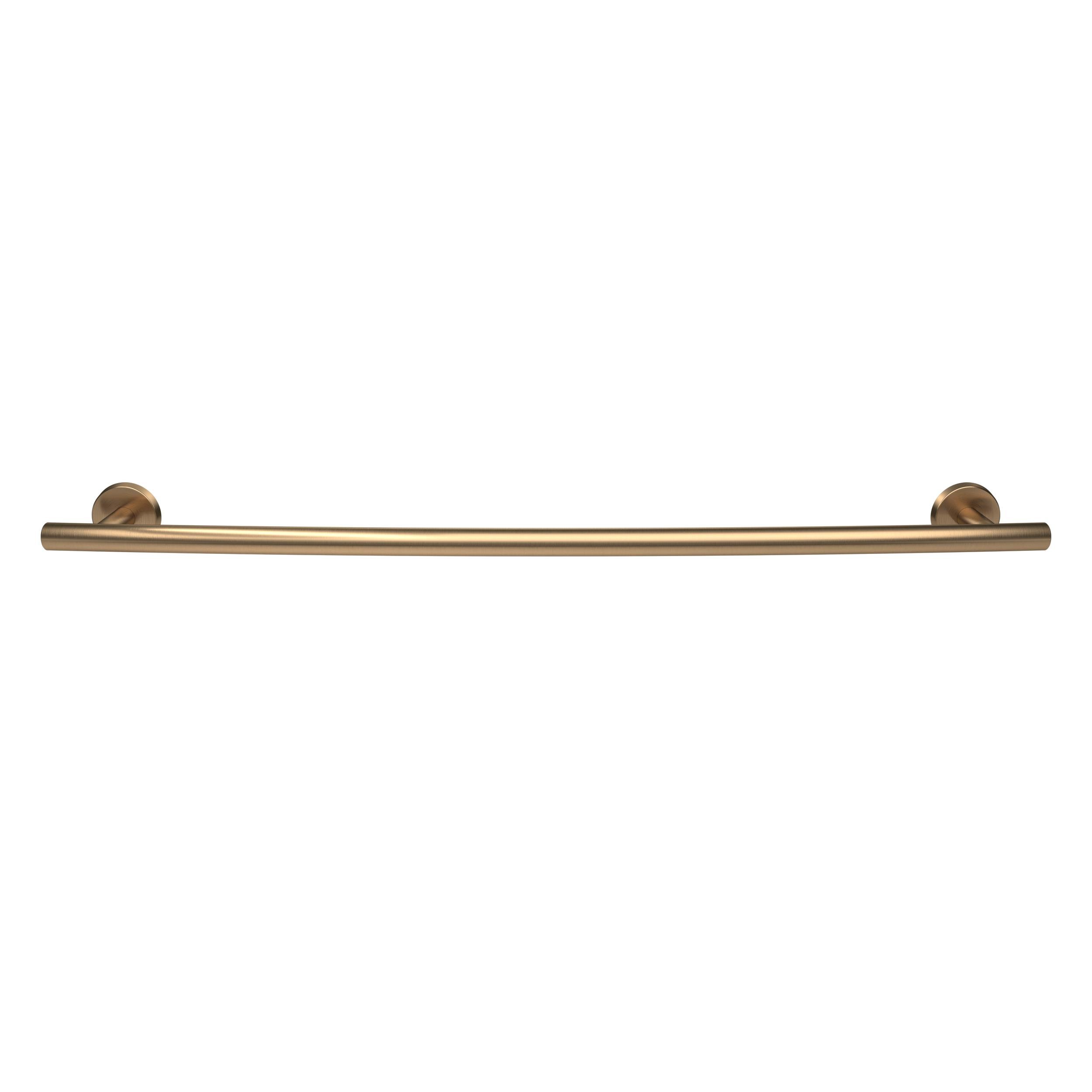 Amerock BH26544BBZ 24-Inch Golden Champagne Towel Bar - Elegant Curved Bathroom Towel Rack Holder for Bathroom & Spa Decor | Bath Hardware & Accessories | Perfect for Showers, Vanities & Luxury Hotels