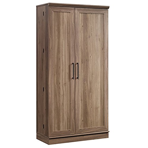 Allora Modern 35-Inch Wooden Storage Cabinet in Salt Oak Finish - Perfect for Living Room, Bedroom, or Entryway Organization