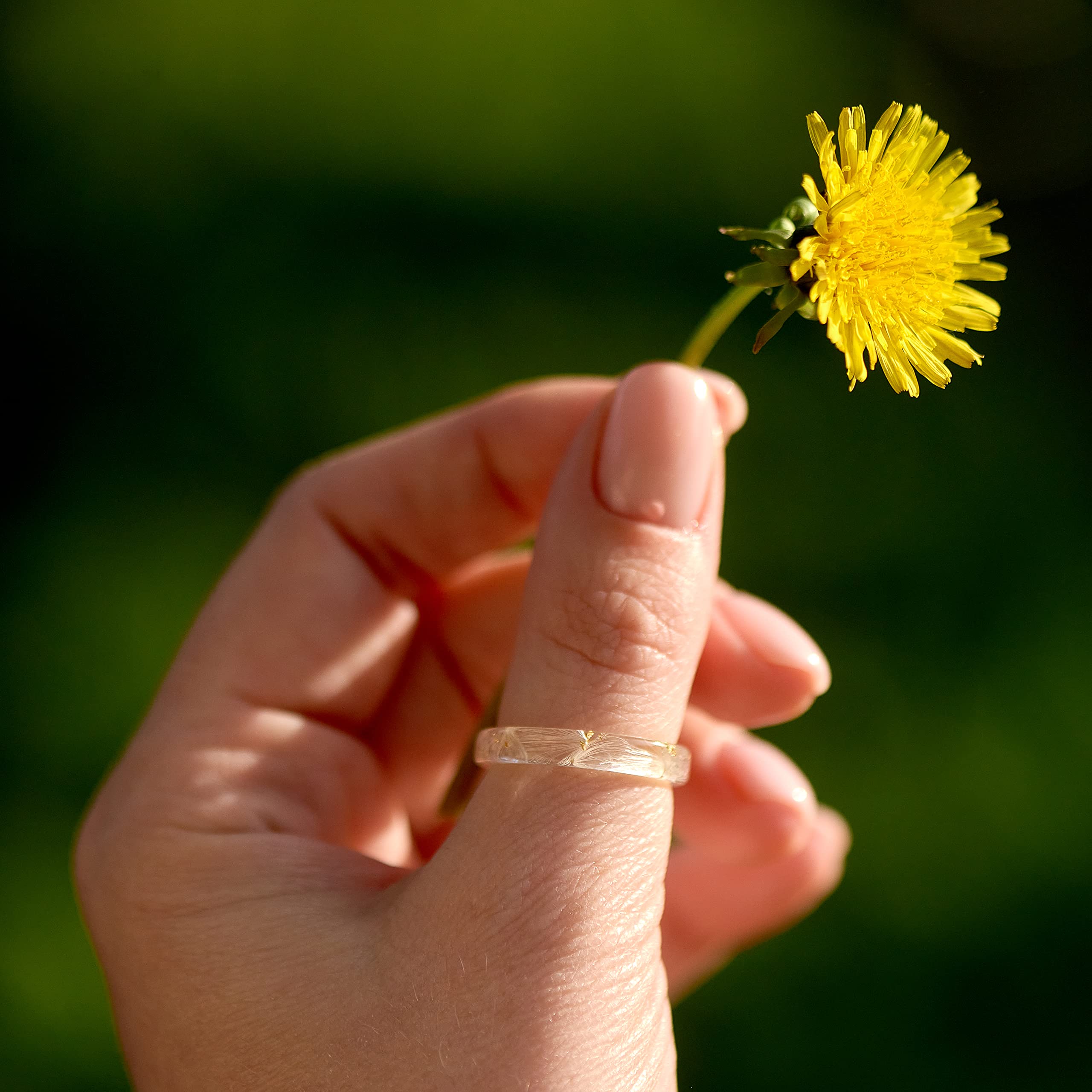 Pressed Flower Resin Ring 
