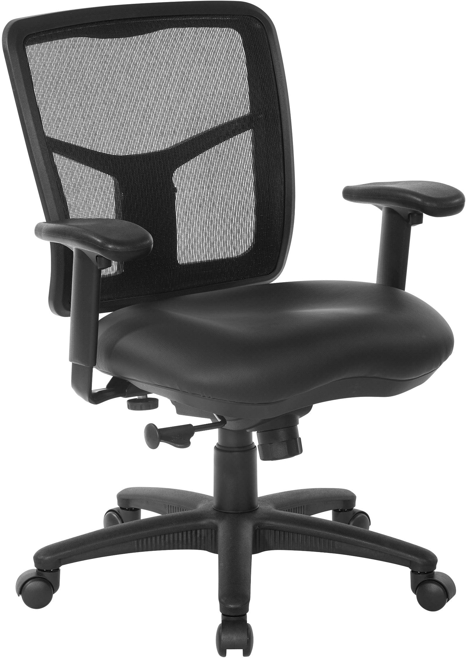 Office Star ProGrid® Mesh Back Manager's Chair with Lumbar Support - Ergonomic Office Chair for Back Pain Relief, Adjustable Height & Tilt, Swivel Rolling Desk Chair for Home & Office Workspace [92553]