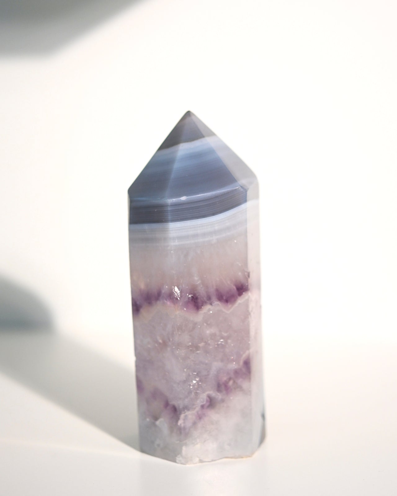 5 Inch Amethyst Druzy Tower - Natural Crystal Healing Stone for Home Decor, Meditation & Spiritual Gifts