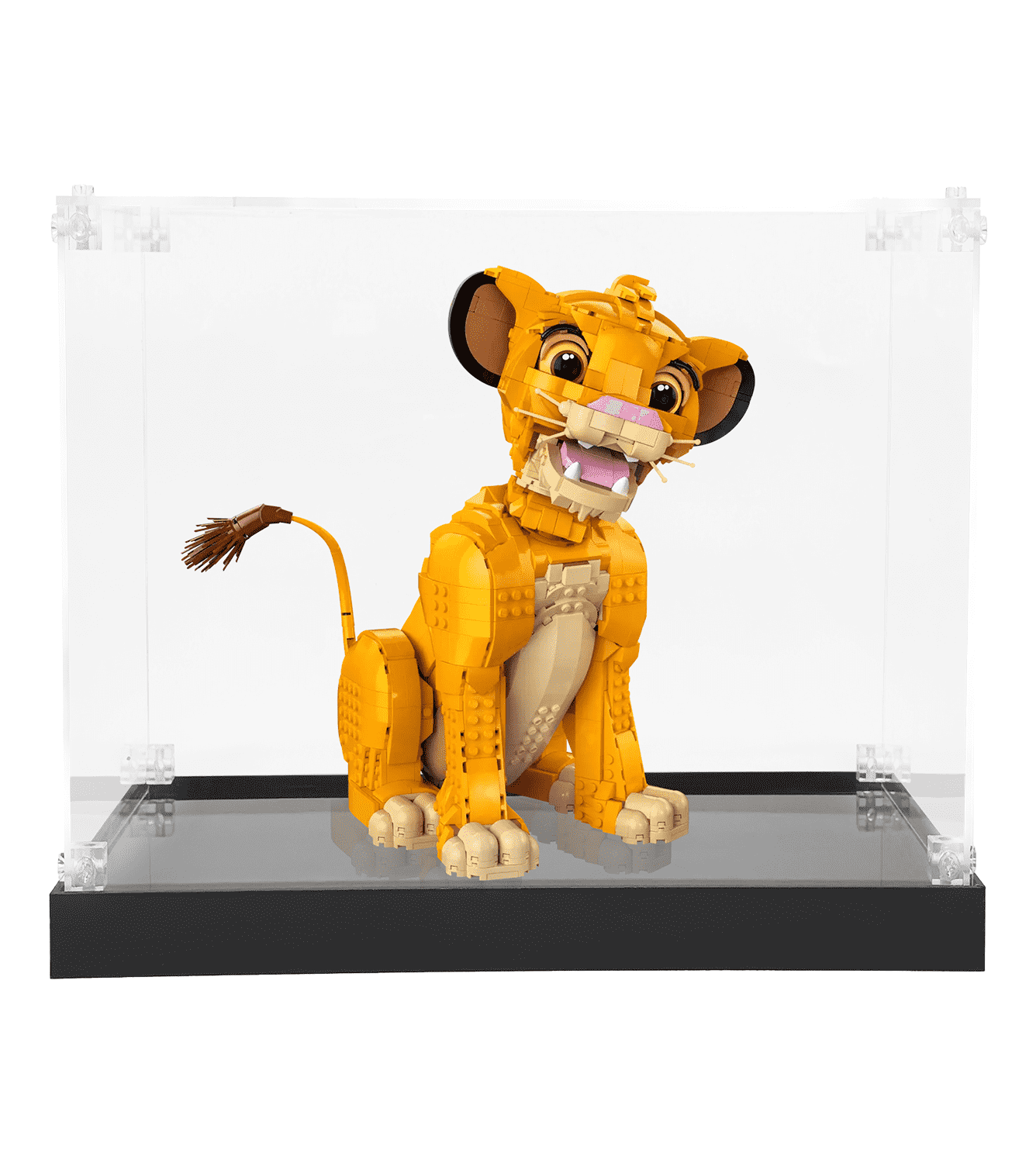 LEGO Young Simba The Lion King 43247 Display Case - Clear Protective Showcase for LEGO Collectibles | Perfect for Home Decor, Office Display & Gift Giving