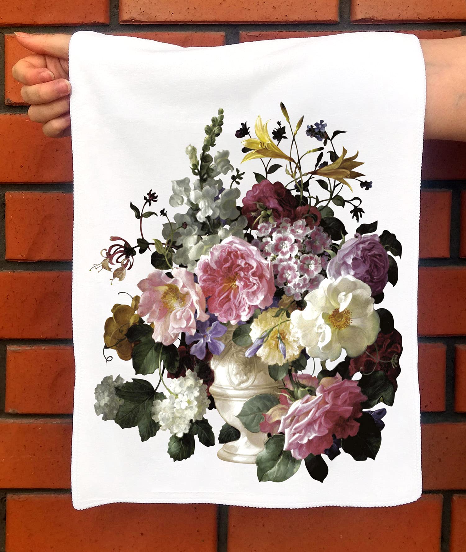 Vintage Floral Hand Towel - 12