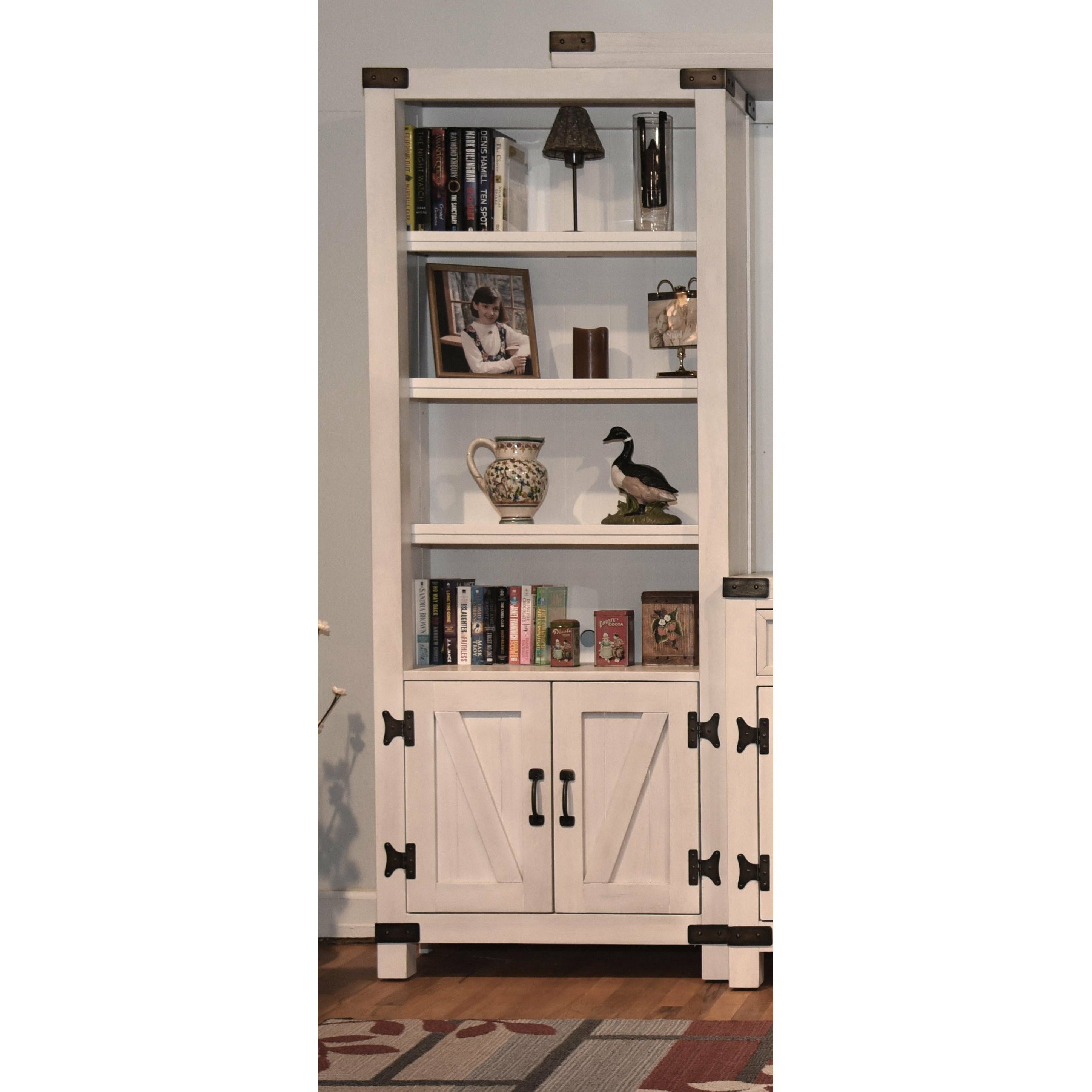 Country Lane Bookcase - Rustic Wooden Bookshelf for Home & Office - Perfect for Living Room, Bedroom, or Study Organization