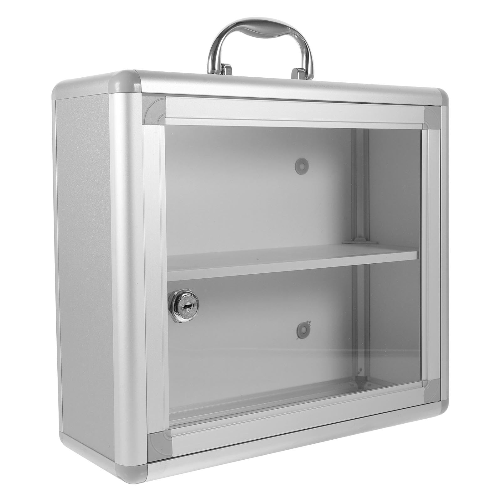 Large Capacity Aluminum Alloy First Aid Kit with Handle - Emergency Medical Storage Organizer for Home, Office, Car & Outdoor Activities
