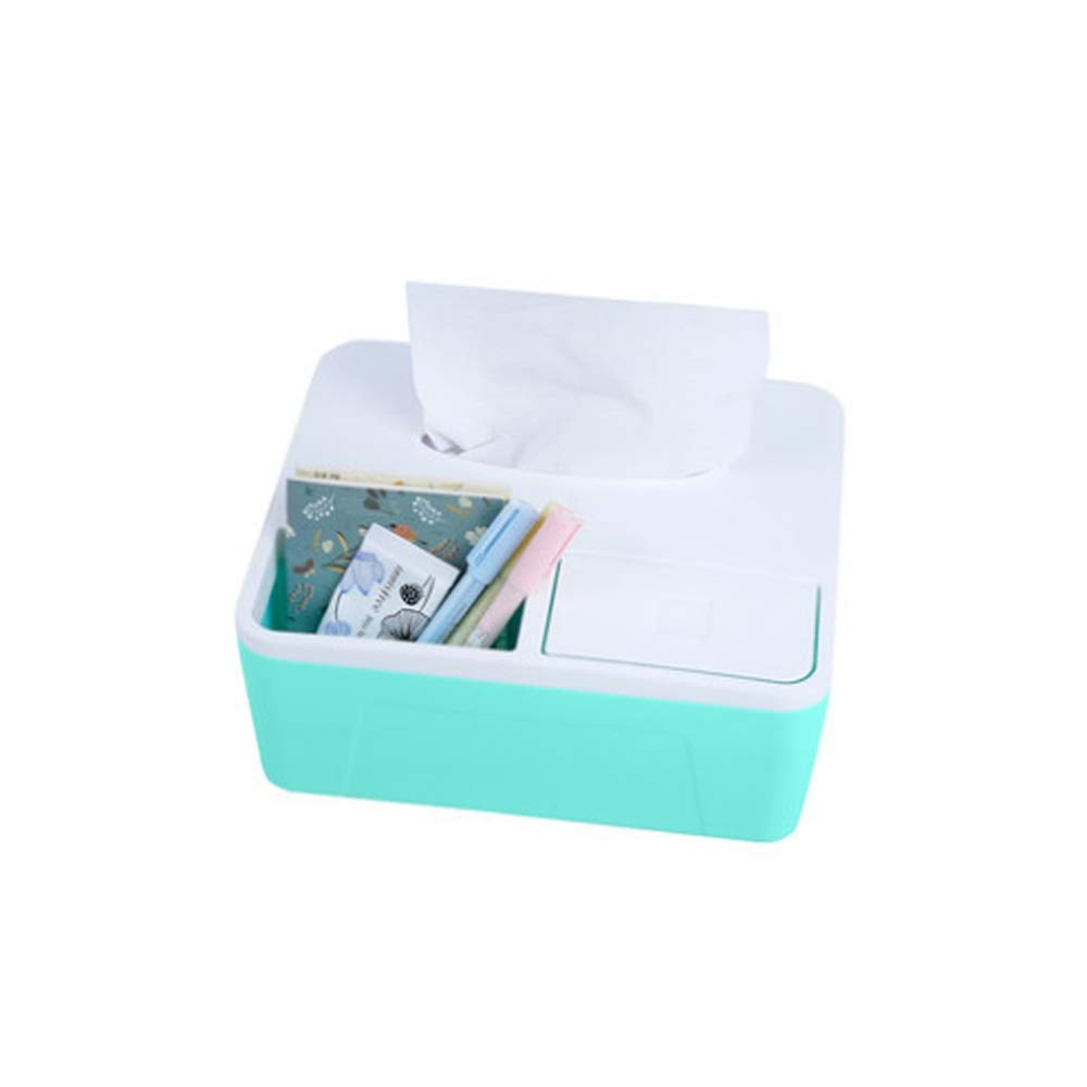 Plastic Tissue Box Holder - Stylish Desktop & Living Room Organizer, Multifunctional Household Storage for Tissues, Remote, and Essentials (Color: B) | Perfect for Home, Office, and Coffee Table Decor