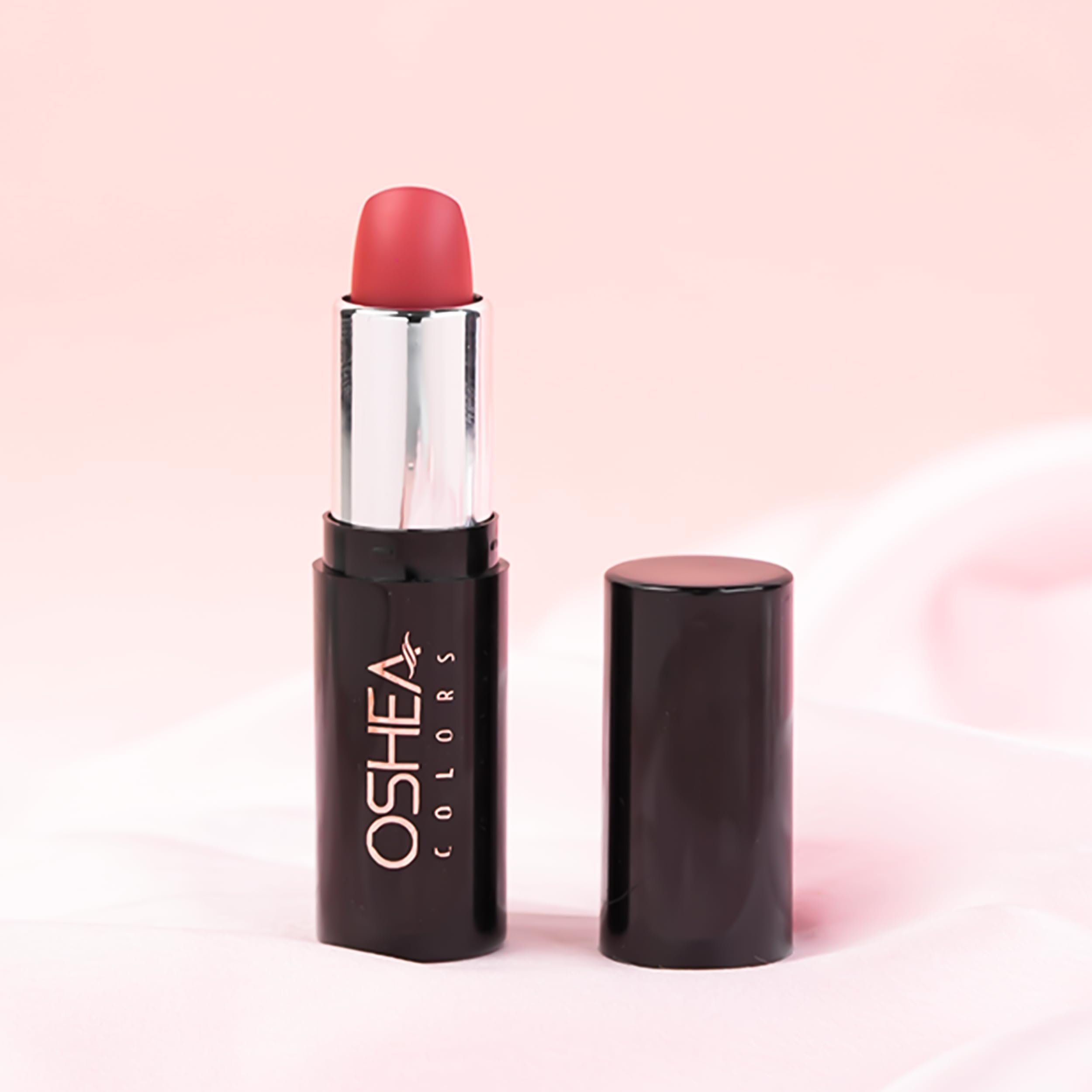Oshea Colors Creamy Matte Lipstick - Long Lasting, Non-Drying Formula with Castor Oil & Shea Butter | Paraben Free | Nude Natural 05 (4.2g) | Perfect for Everyday Wear, Date Night & Special Occasions