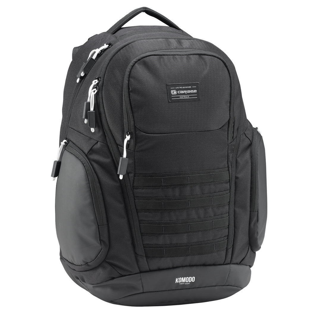 Caribee Komodo 42L 17 Inch Laptop Backpack - Durable Water-Resistant Travel & Work Backpack for Men & Women - Perfect for Commuting, Business Trips & Outdoor Adventures