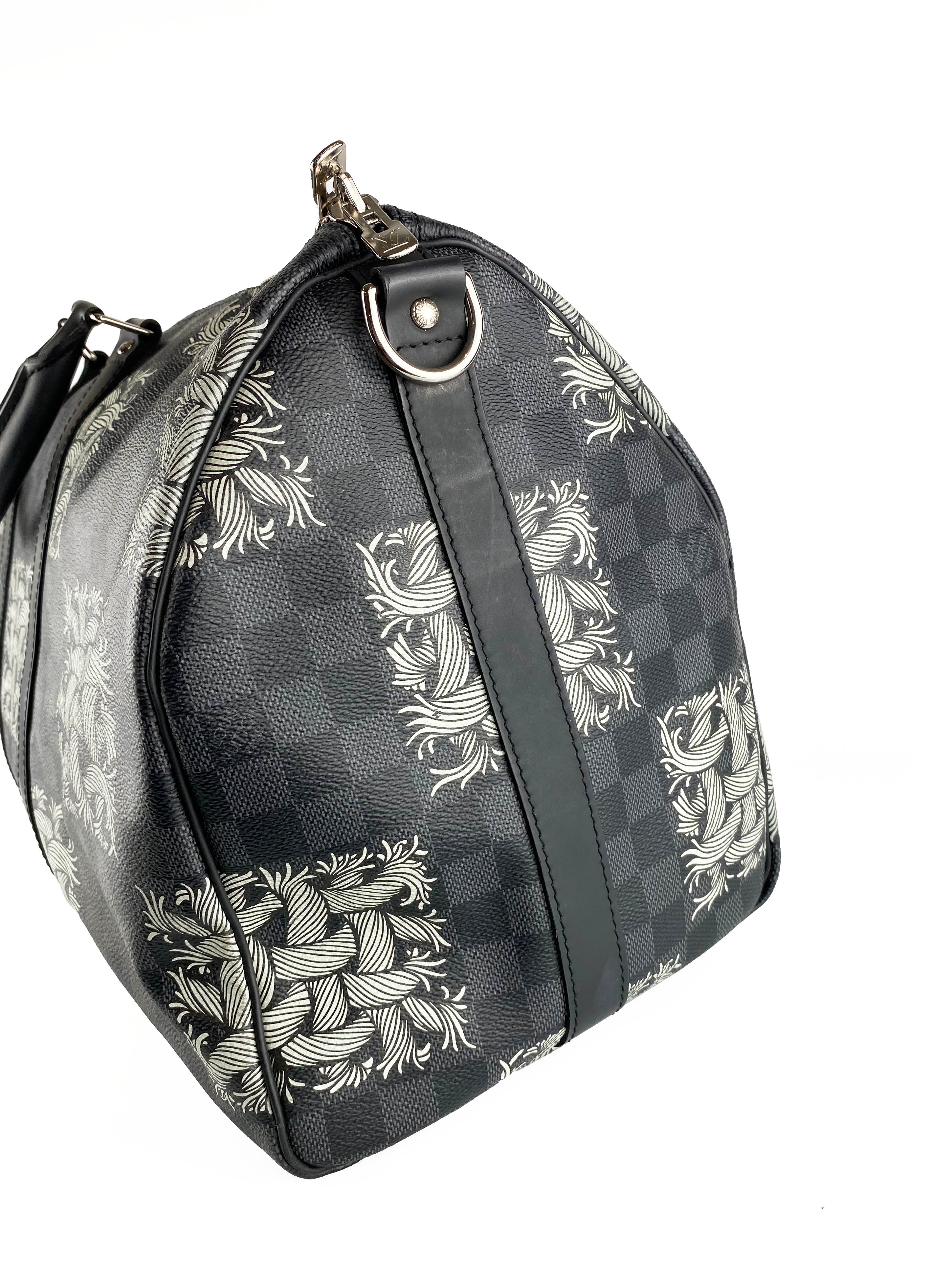 Louis Vuitton x Christopher Nemeth Keepall 45 Travel Duffle Bag - Stylish Designer Carry-On for Weekend Getaways & Business Trips