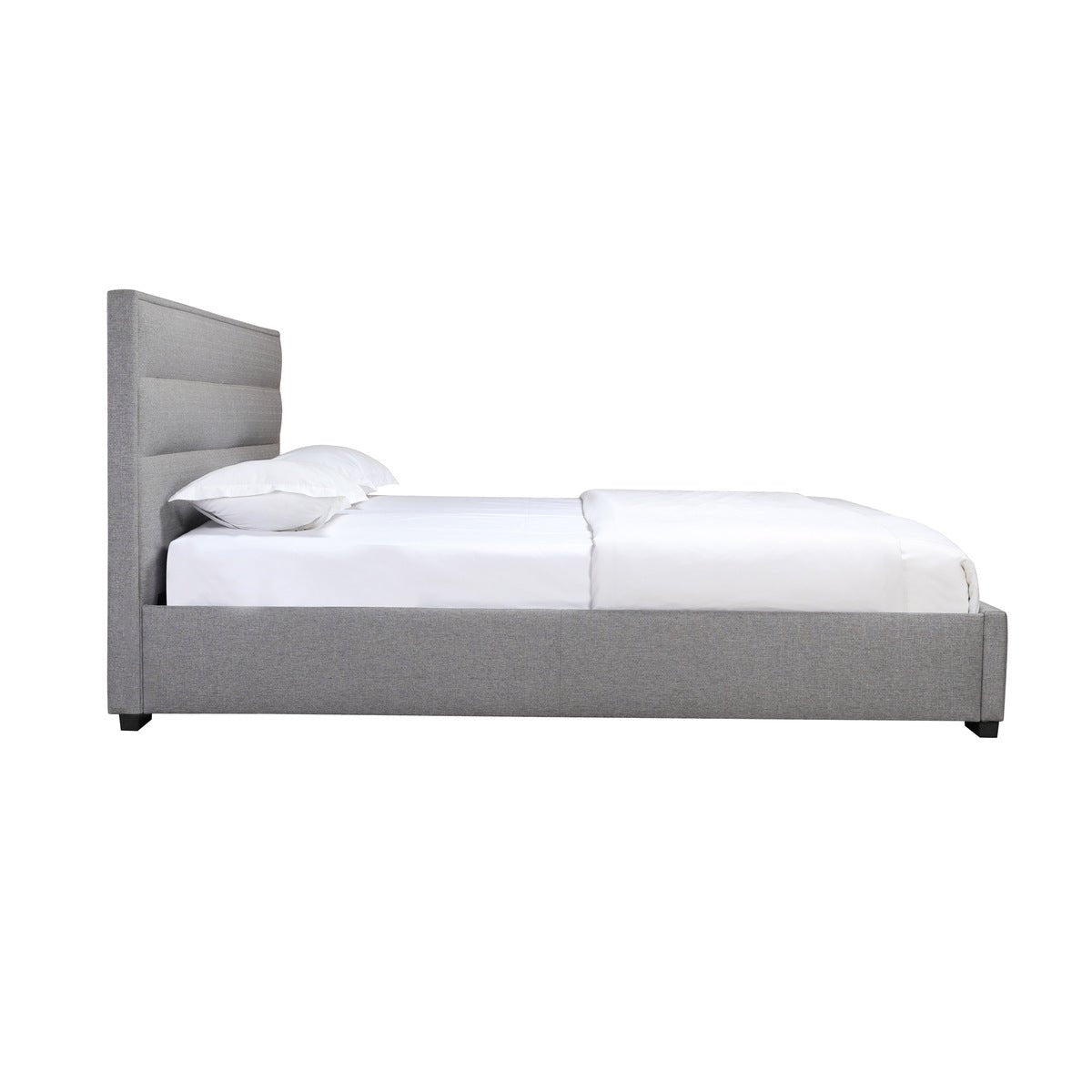 Fabiola Queen Upholstered Platform Bed Frame with Wooden Slats - Modern Upholstered Bedroom Furniture for Master Bedroom & Guest Room