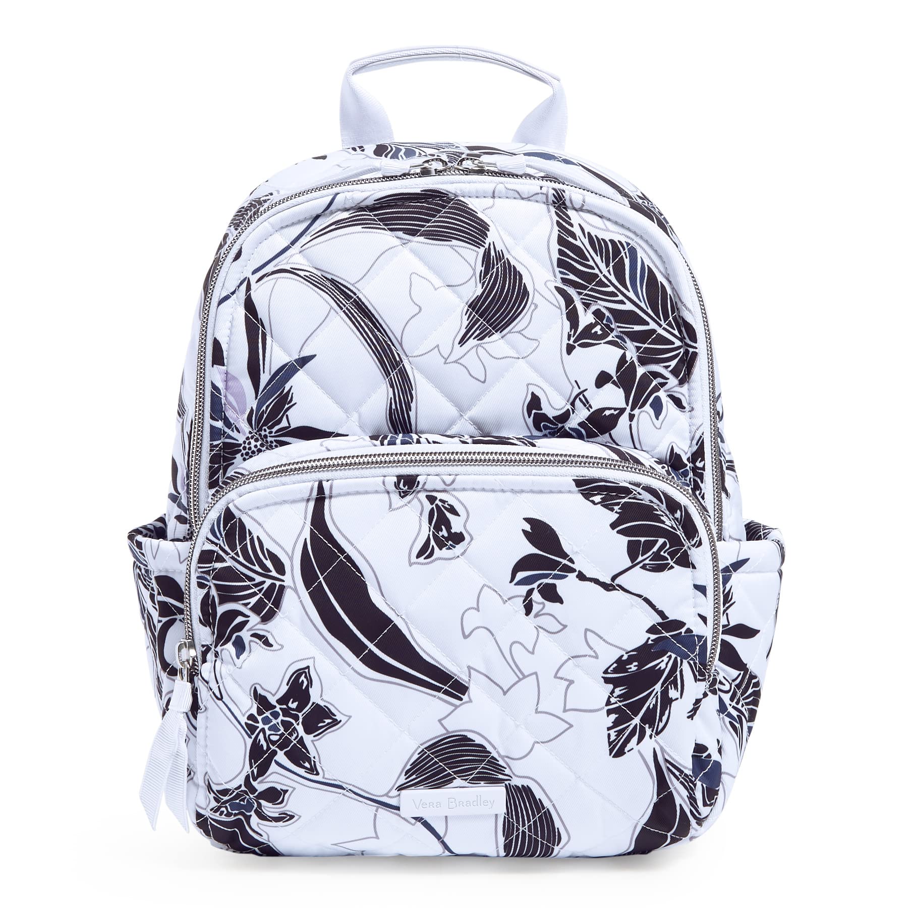 Vera Bradley Women's Performance Twill Small Backpack - Lightweight Bookbag for School, Work & Travel - Stylish & Durable Everyday Carry On Bag
