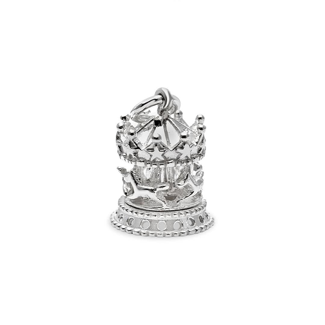 Magical Charm Necklace - Sterling Silver Carousel Pendant for Women | Perfect Gift for Birthday, Anniversary & Special Occasions