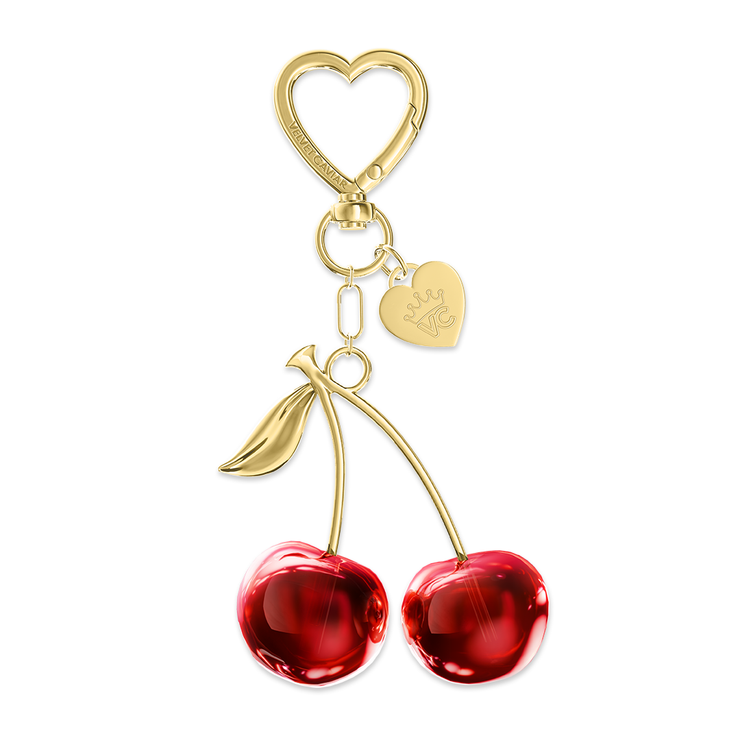 Cherry Bag Charm - Cute & Stylish Keychain for Handbags, Backpacks, & Accessories - Perfect Gift for Women & Girls (Fashion, Travel, Daily Use)