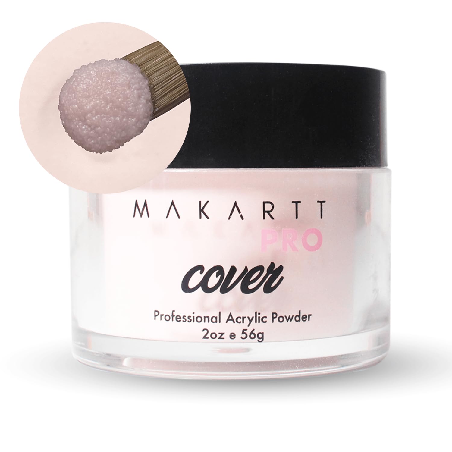 56g/2oz Acrylic Nail Powder for Nail Extensions - Professional Creamy Almond Colored Acrylic Powder for Nail Technicians | DIY Manicures, Salon Nail Art & Home Nail Care