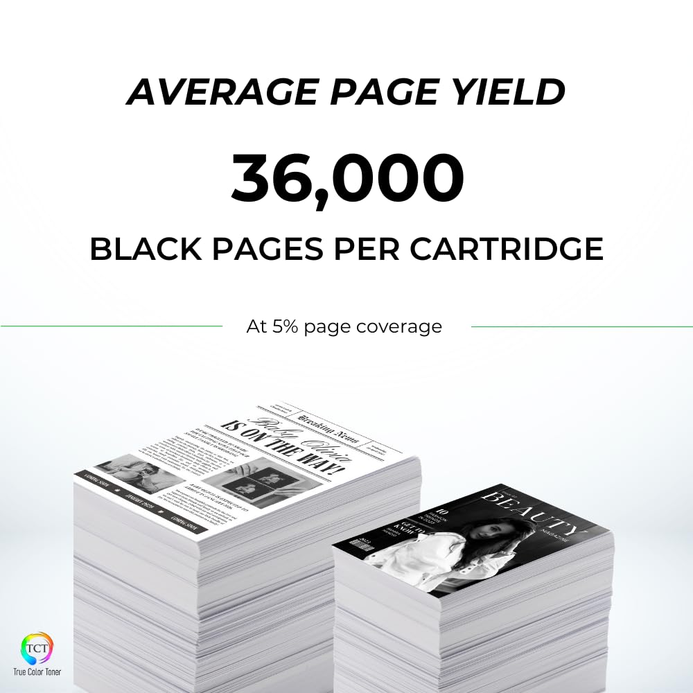 Premium Compatible Black Toner Cartridge Replacement for Lexmark T654 T654X21A - Extra High Yield (36,000 Pages) - Works with Lexmark T654 & T656 Printers | Ideal for Office Printing, Business Documents & High Volume Printing Needs