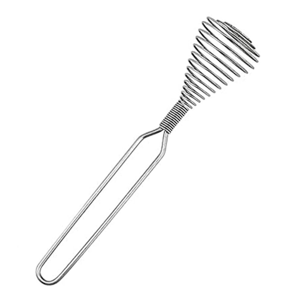 Stainless Steel Spring Coil Whisk - Hand Mixer for Cream, Eggs & Baking - Durable Kitchen Tool for Mixing, Beating & Whipping - Perfect for Baking, Cooking & Dessert Making