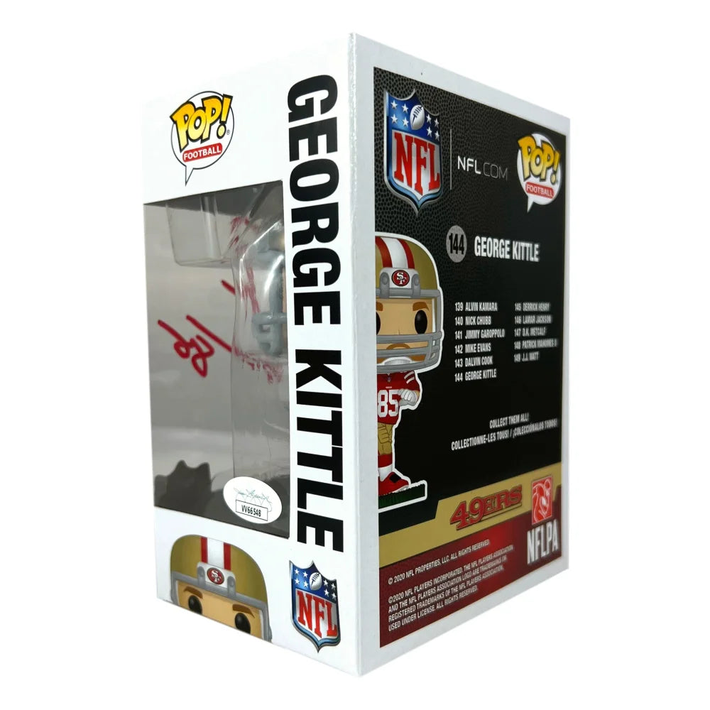 George Kittle Signed Funko Pop #144 with JSA COA - San Francisco 49ers Autograph Collectible - Perfect for NFL Fans, Memorabilia Collectors, and Home/Office Display