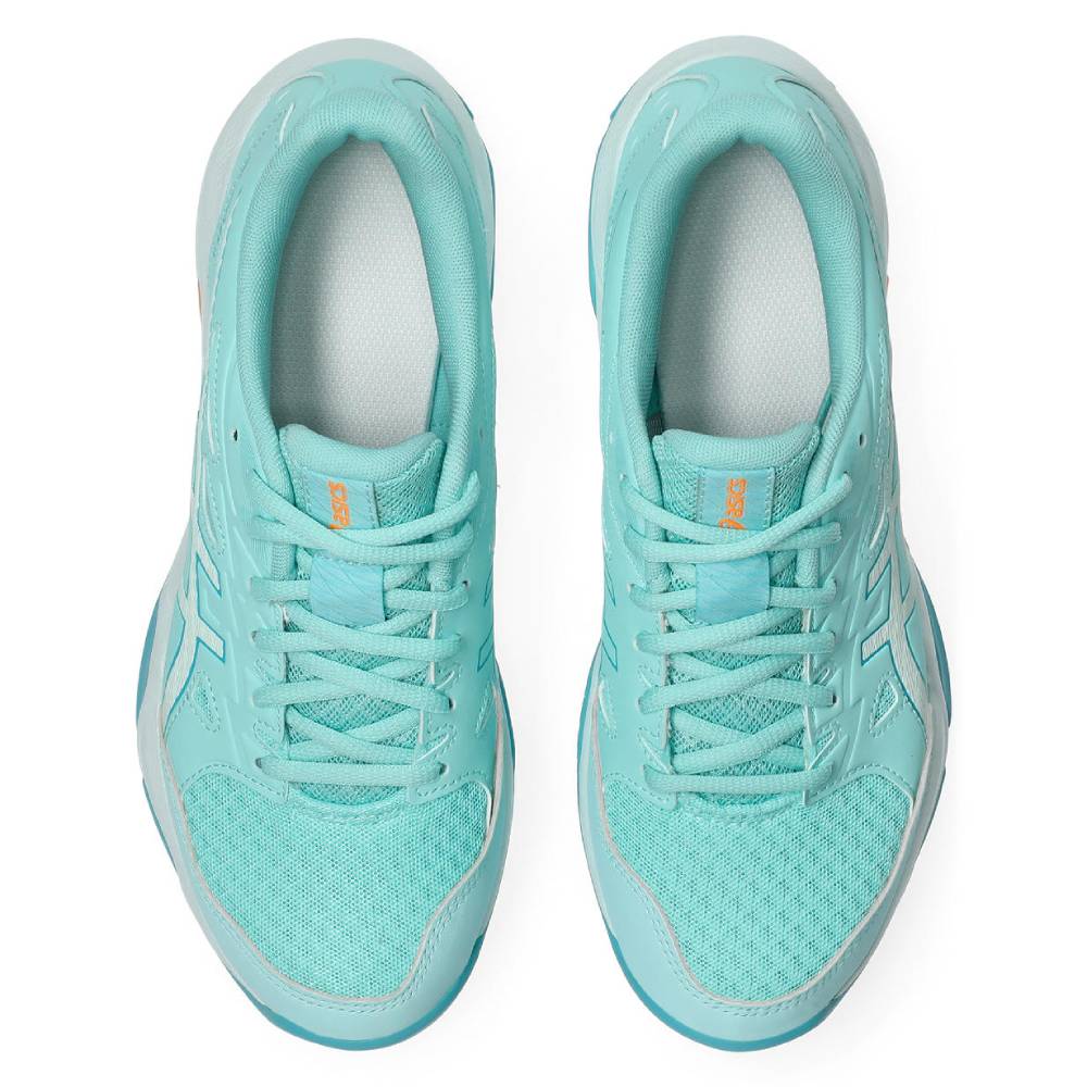 ASICS Gel Rocket 11 Women's Volleyball Shoes - Indoor Court Sneakers for Badminton, Squash & Tennis (Illuminate Mint/Soothing Sea) - Lightweight Cushioning for Gym & Sports Performance