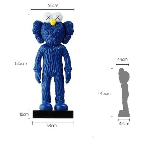 KAWS Open Edition Statue - BFF Inspired Collectible Art Figure for Home Decor & Gift Giving