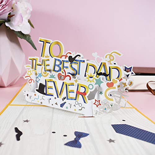 3D Happy Birthday Card for Dad - Funny Father's Day Greeting Card | Best Gift for Dad Birthday, Father's Day & Special Occasions | Perfect for Home, Office & Party Decorations