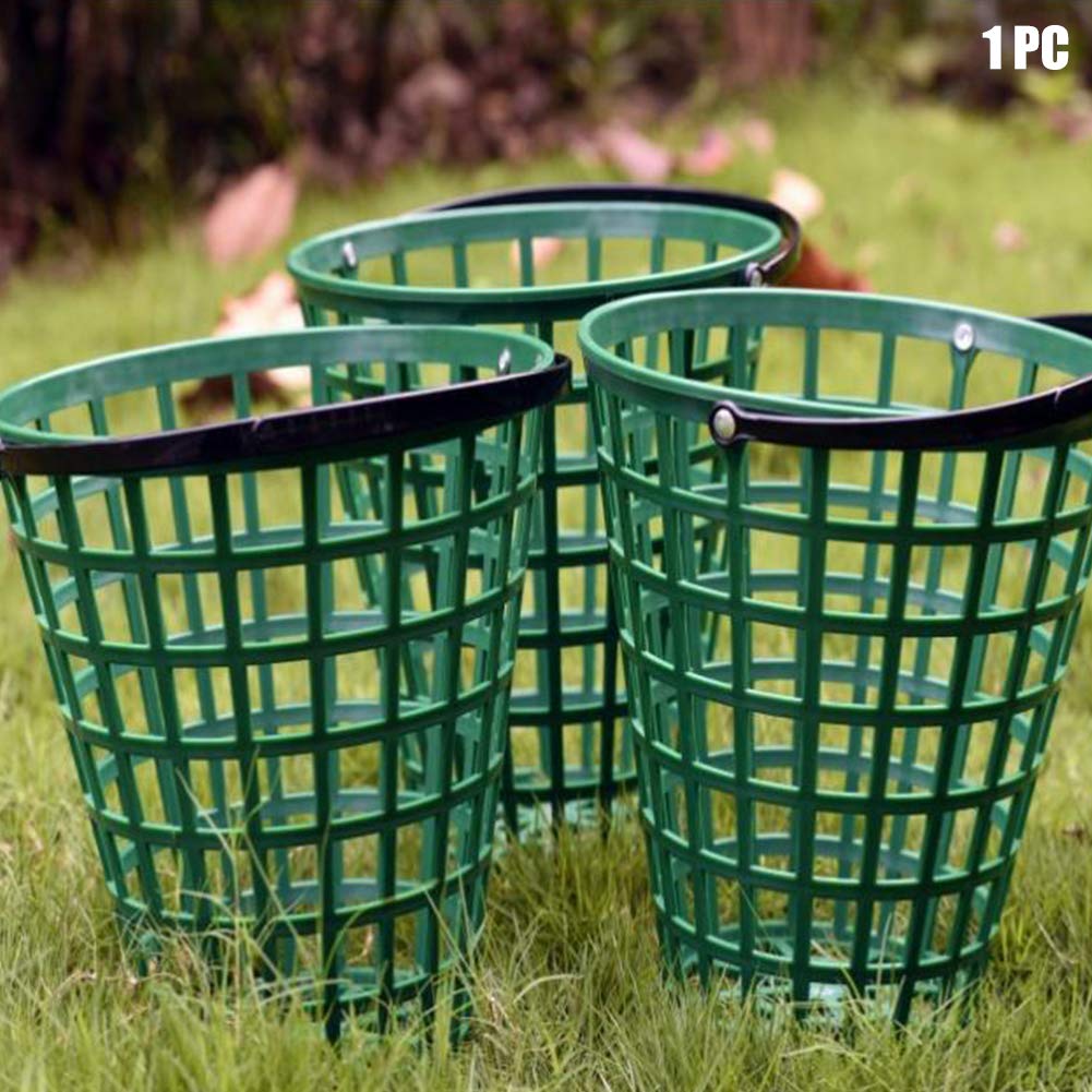 EMVANV Golf Ball Basket with Handle - Durable Golf Ball Storage Bucket for Outdoor Sports | Perfect Golf Club Accessory for Driving Range & Backyard Practice