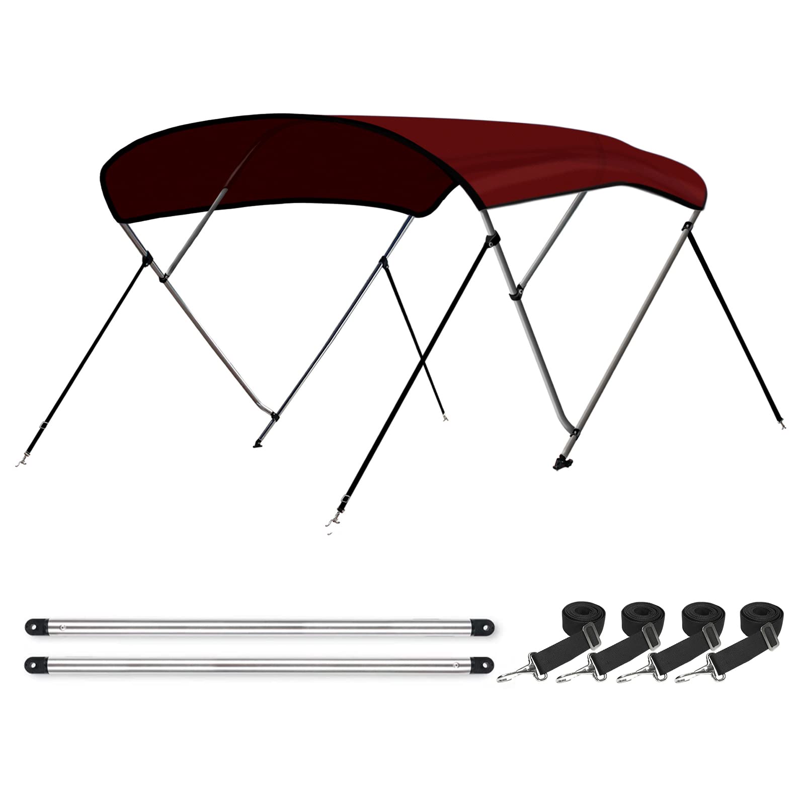 Leader Accessories 10-Color Bimini Top Boat Cover with 3/4 Bow Options, 1