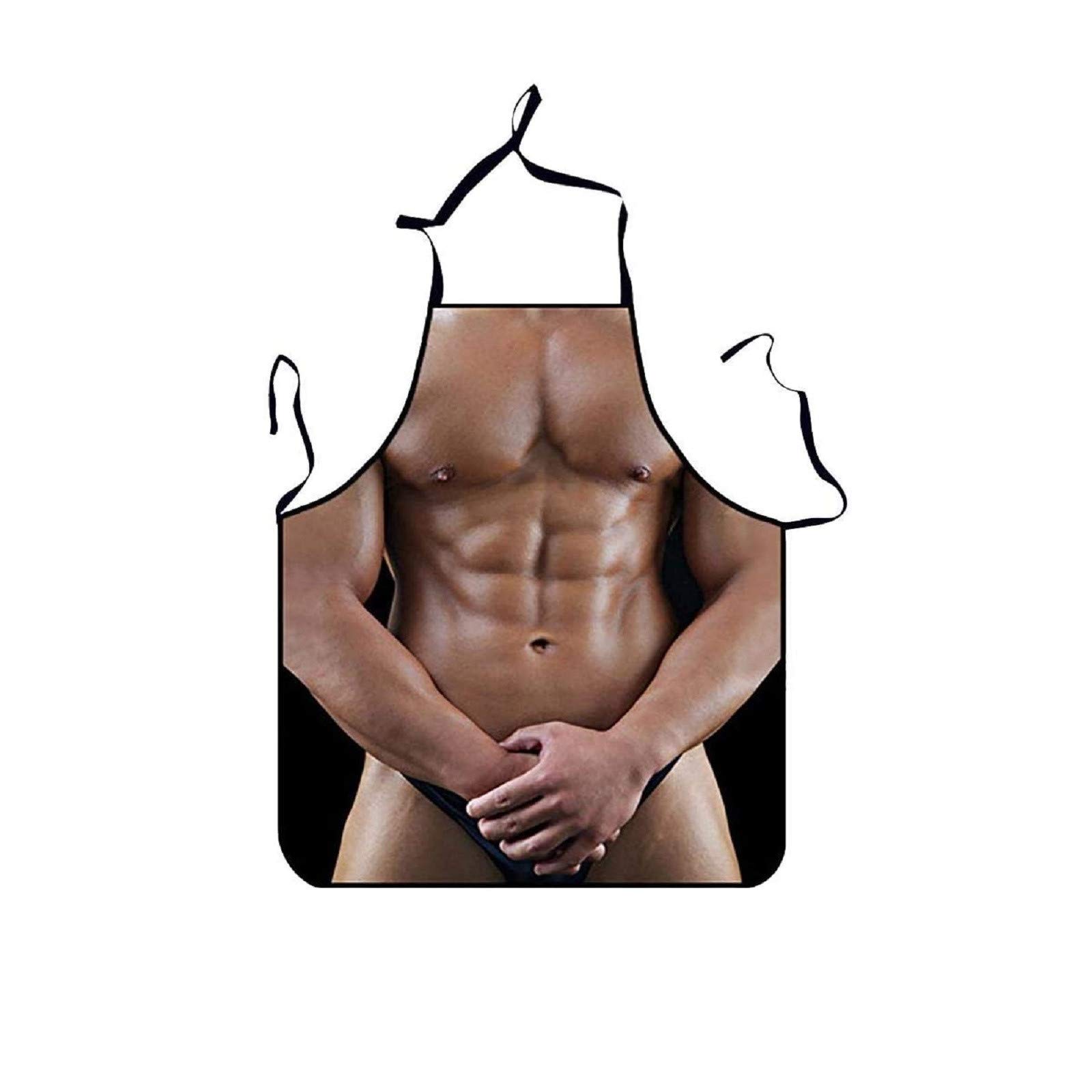 Sexy Valentine's Apron for Artists & Muscular Men - Kitchen Cleaning Supplies for Romantic Cooking