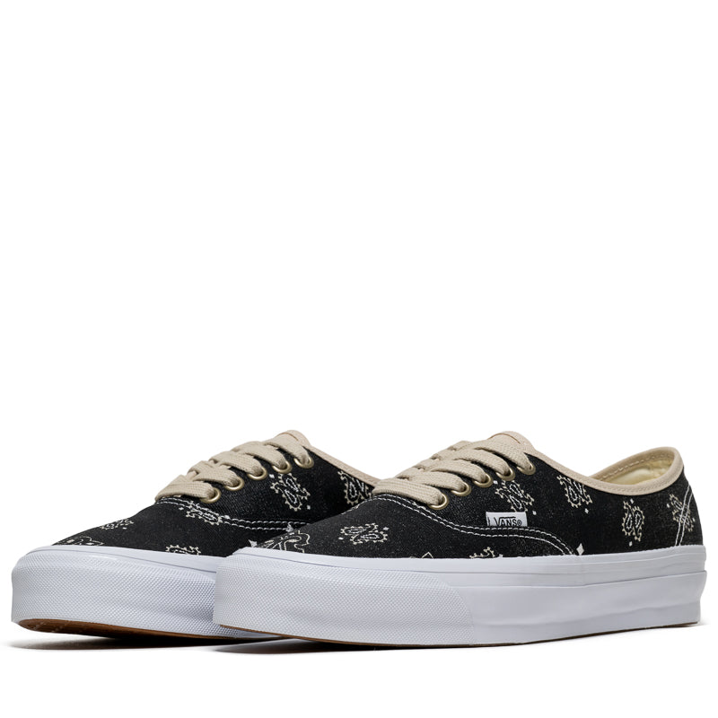 Vans LX Authentic 44 Sneakers - Faded Paisley Black Canvas Skate Shoes for Men & Women | Casual Wear, Street Style & Skateboarding