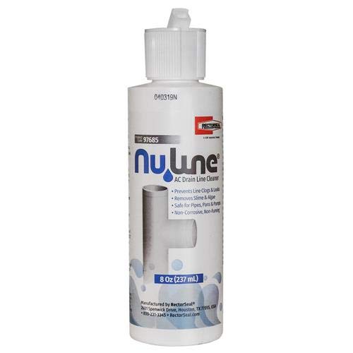 Nu-Line Drain Cleaner - 12 Pack (8 oz Bottles) - Fast Clog Removal for Kitchen Sinks, Showers & Bathtubs
