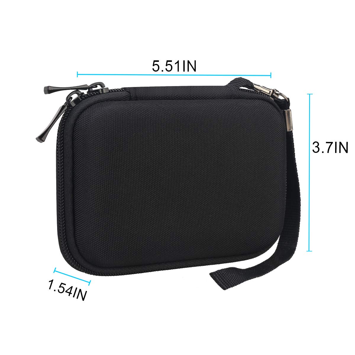 Lacdo Shockproof EVA Hard Carrying Case for Samsung T7 Shield/T7/T7 Touch Portable SSD (500GB/1TB/2TB/4TB) - USB 3.2 External SSD Travel Storage Bag (Black) - Perfect for Business Travel, Data Backup & Outdoor Adventures