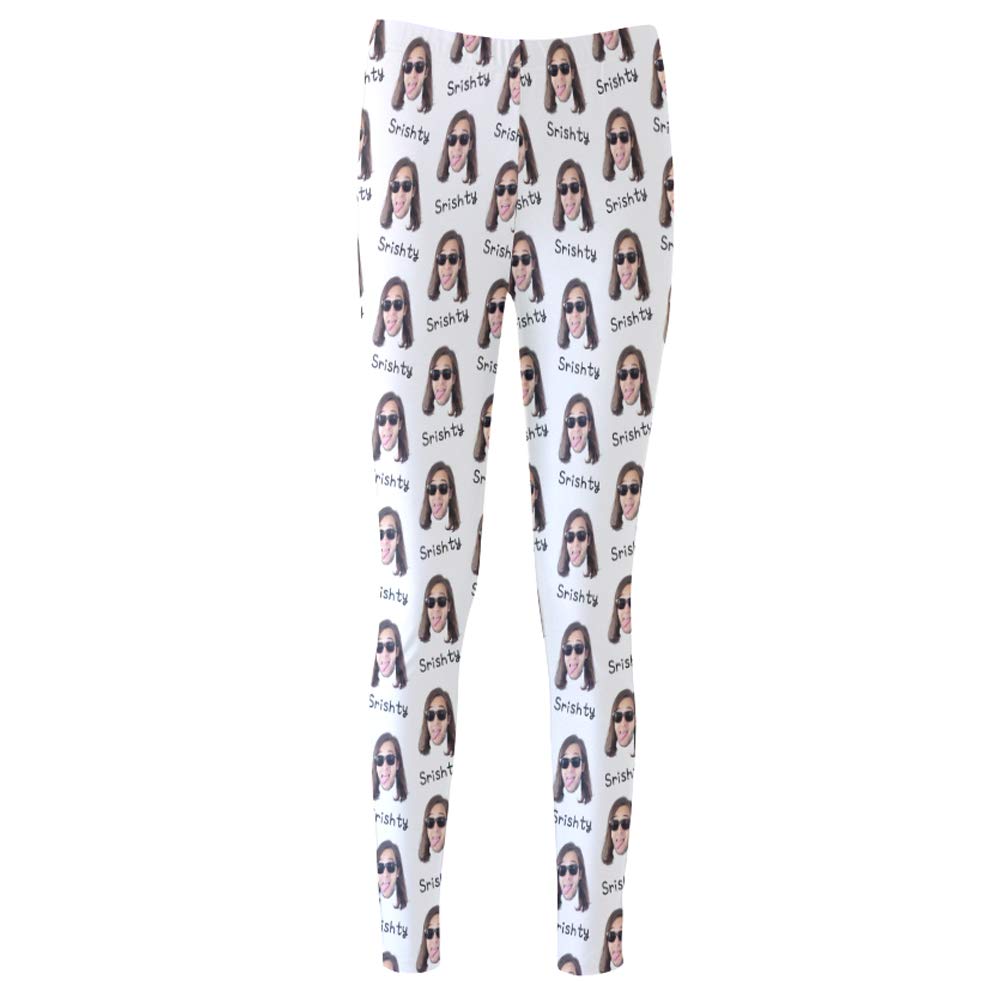 Custom Photo Leggings for Women - Personalized Yoga Pants with Your Face, Pet or Text Print | Perfect for Workouts, Gifts & Unique Fashion Statements