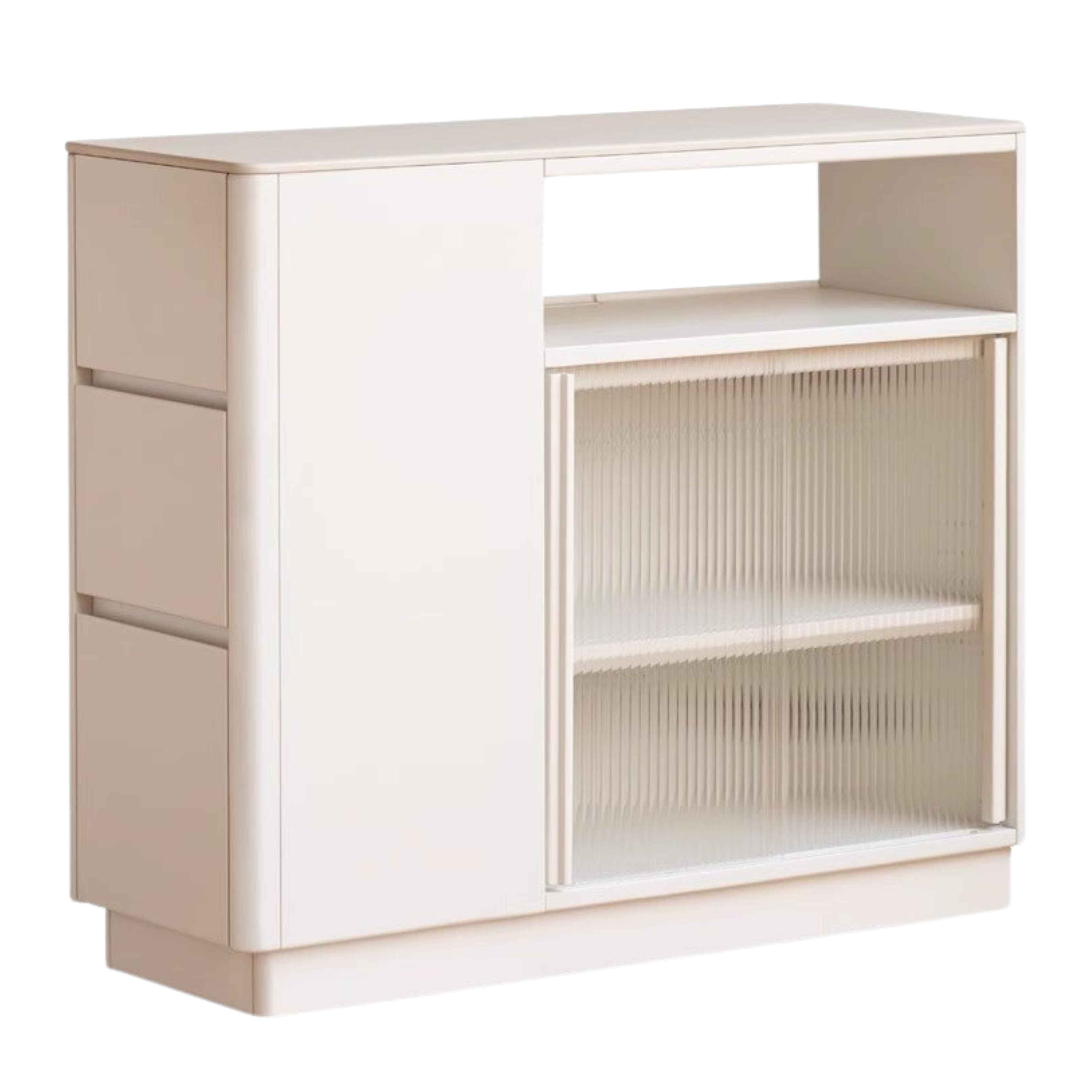 39.3х13.7х33.4 inch / 100.4х35.4х85 cm / Warm white color / partition sideboard
