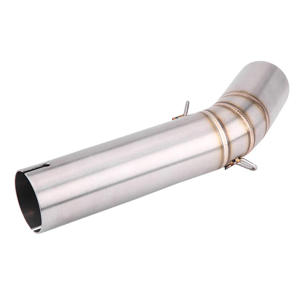 Stainless Steel 51mm Motorcycle Mid-Pipe Connector - Slip-On Adapter Tube for Suzuki GSX-R600/GSX-R750 (K6) - Perfect for Exhaust System Upgrades & Performance Enhancement