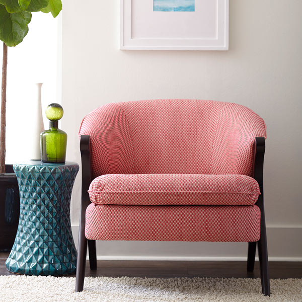 Tatiana Accent Chair - Modern Upholstered Lounge Chair with Wooden Legs for Living Room, Bedroom & Office Decor | Comfortable Reading Chair with Soft Cushions | Perfect for Home, Apartment or Workspace