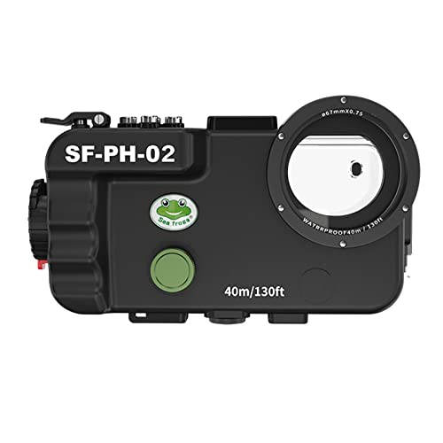 Seafrogs 40m/130ft Waterproof Underwater Housing Case for iPhone 12/13/14 Series - Diving, Snorkeling, Swimming Photography & Video with Accessible Camera Controls & Leak Alarm (Model SF-PH-02) | Perfect for Ocean Adventures, Pool Parties & Water Sports