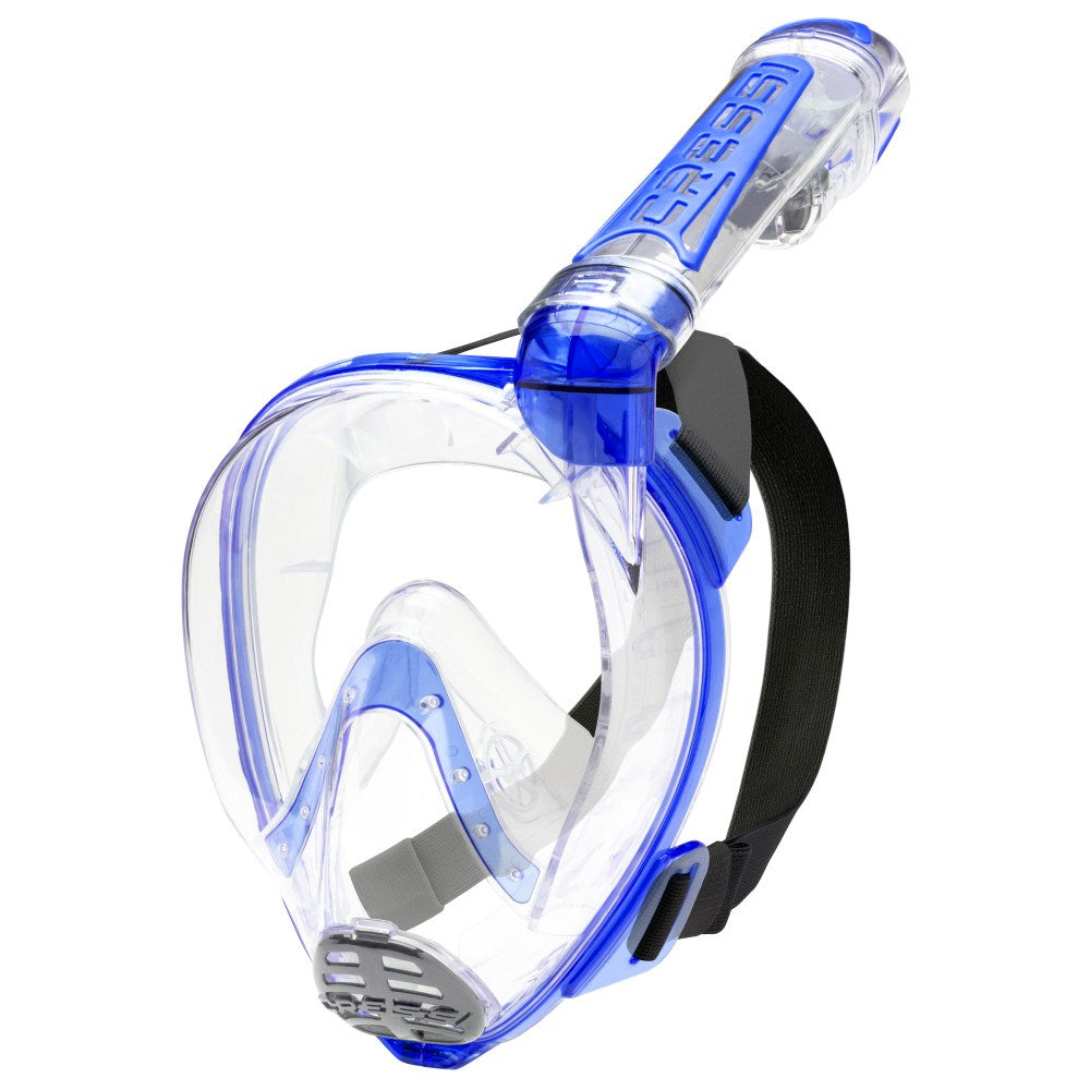 Cressi Duke Dry Full Face Snorkeling Mask - Anti-Fog, 180° Panoramic View for Scuba Diving & Snorkeling - Perfect for Underwater Exploration & Marine Life Observation