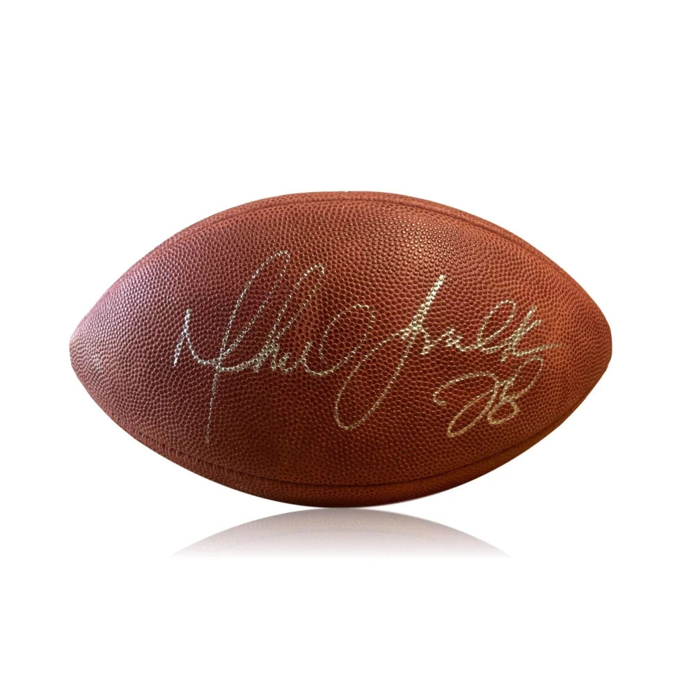 Authentic Marshall Faulk Signed NFL Football with JSA COA - Rams & Colts Legend - Perfect for Collectors, Sports Memorabilia Displays & Fan Gifts